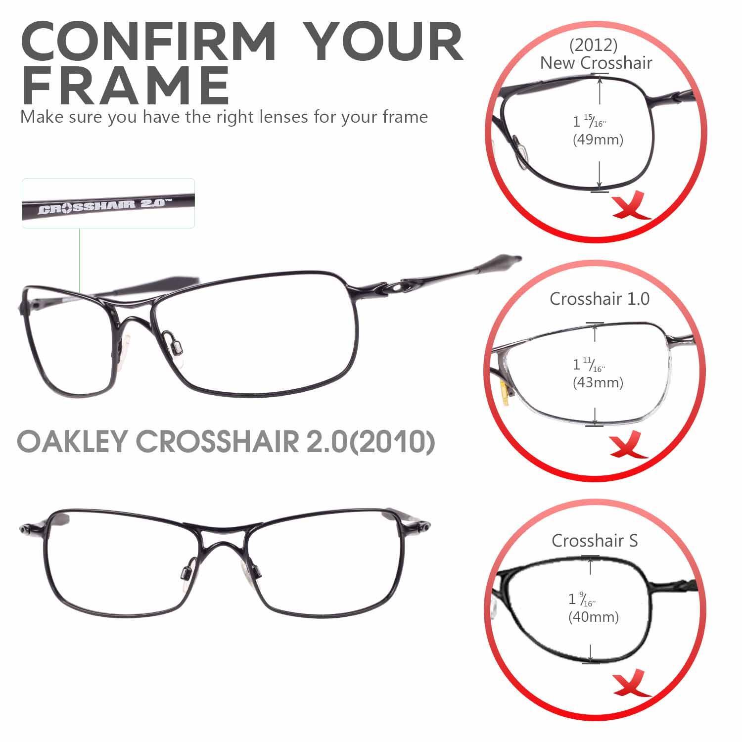 New WL Polarized Ice Blue Replacement Lenses For Oakley Crosshair 2.0 Sunglasses