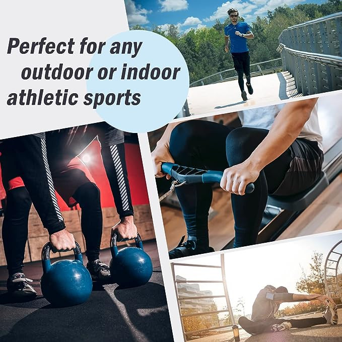 Men’s Basketball Sports Tight Pants 3/4 Compression Workout Leggings Knee Pads