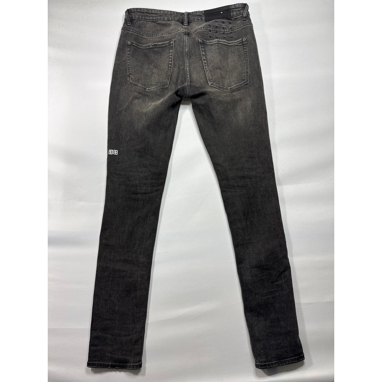 Ksubi Men’s Van Winkle Angst Faded Black Skinny Jeans – Size 32 (32×32)*