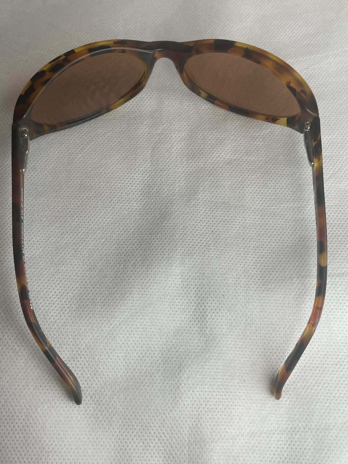 VTG Torque Hand Made Polarized Sunglasses Tortoise Wrap Brown Lens P-9906 125mm