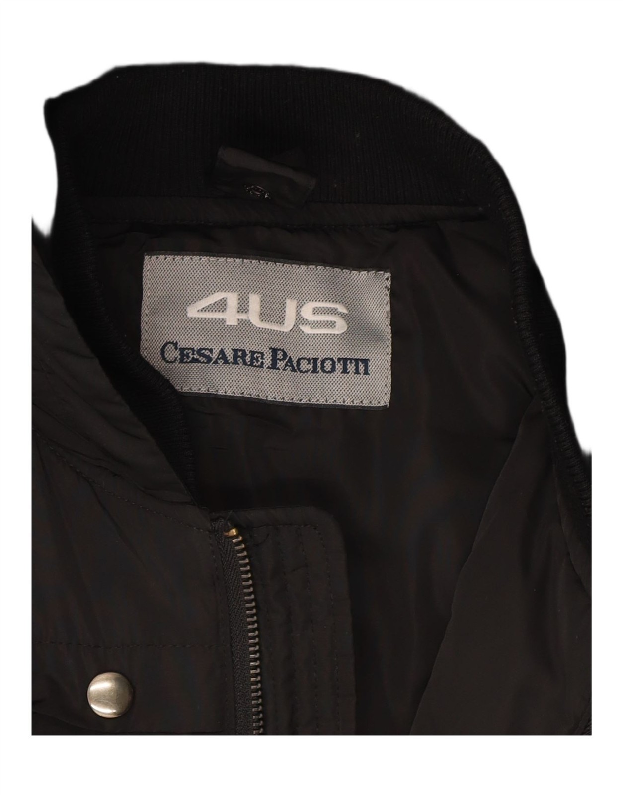 CESARE PACIOTTI 4US Womens Hooded Padded Jacket UK 12 Medium Black DU70