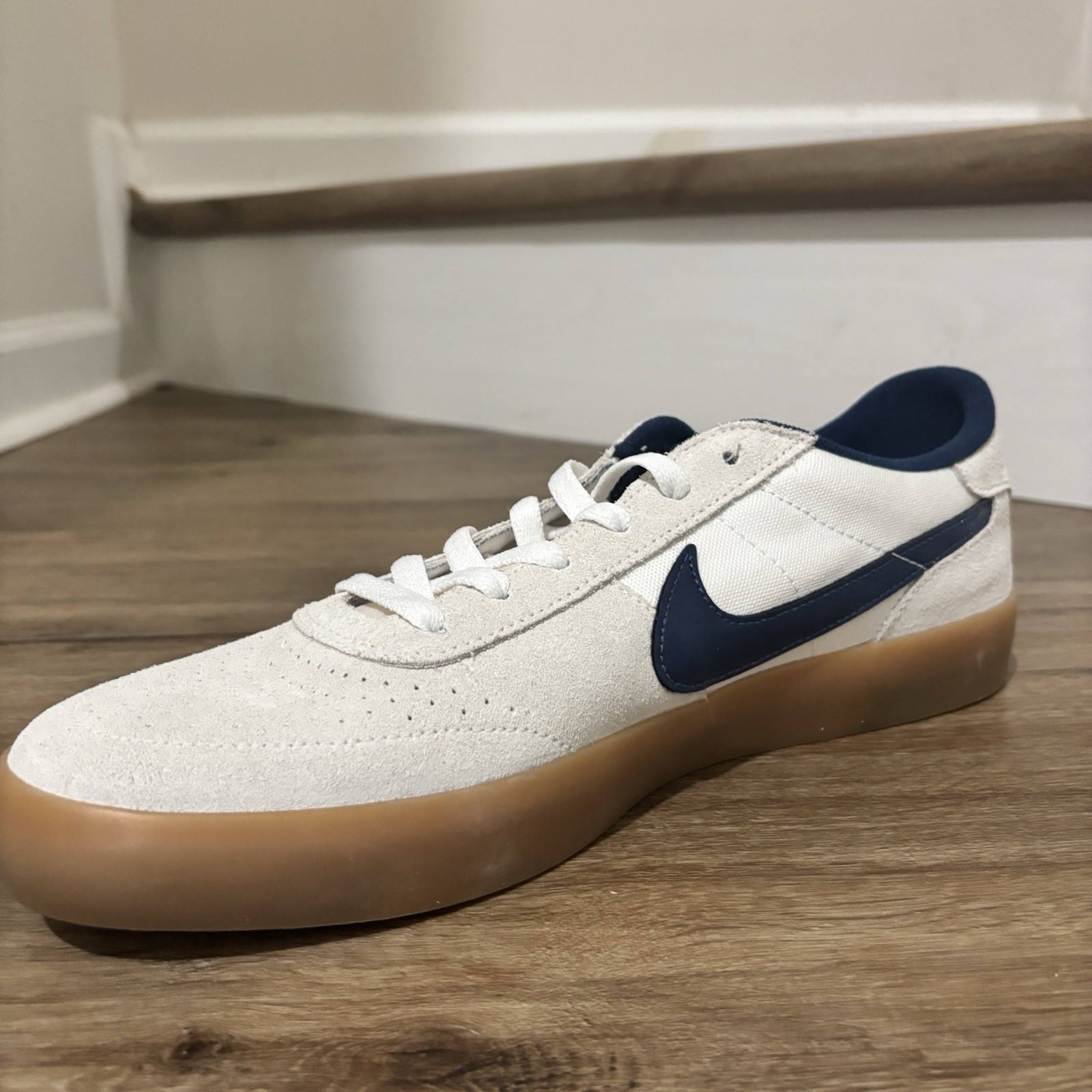 RARE Multisize Unisex Nike Heritage Vulc SB ‘White Navy’ Sneakers CD5010-102