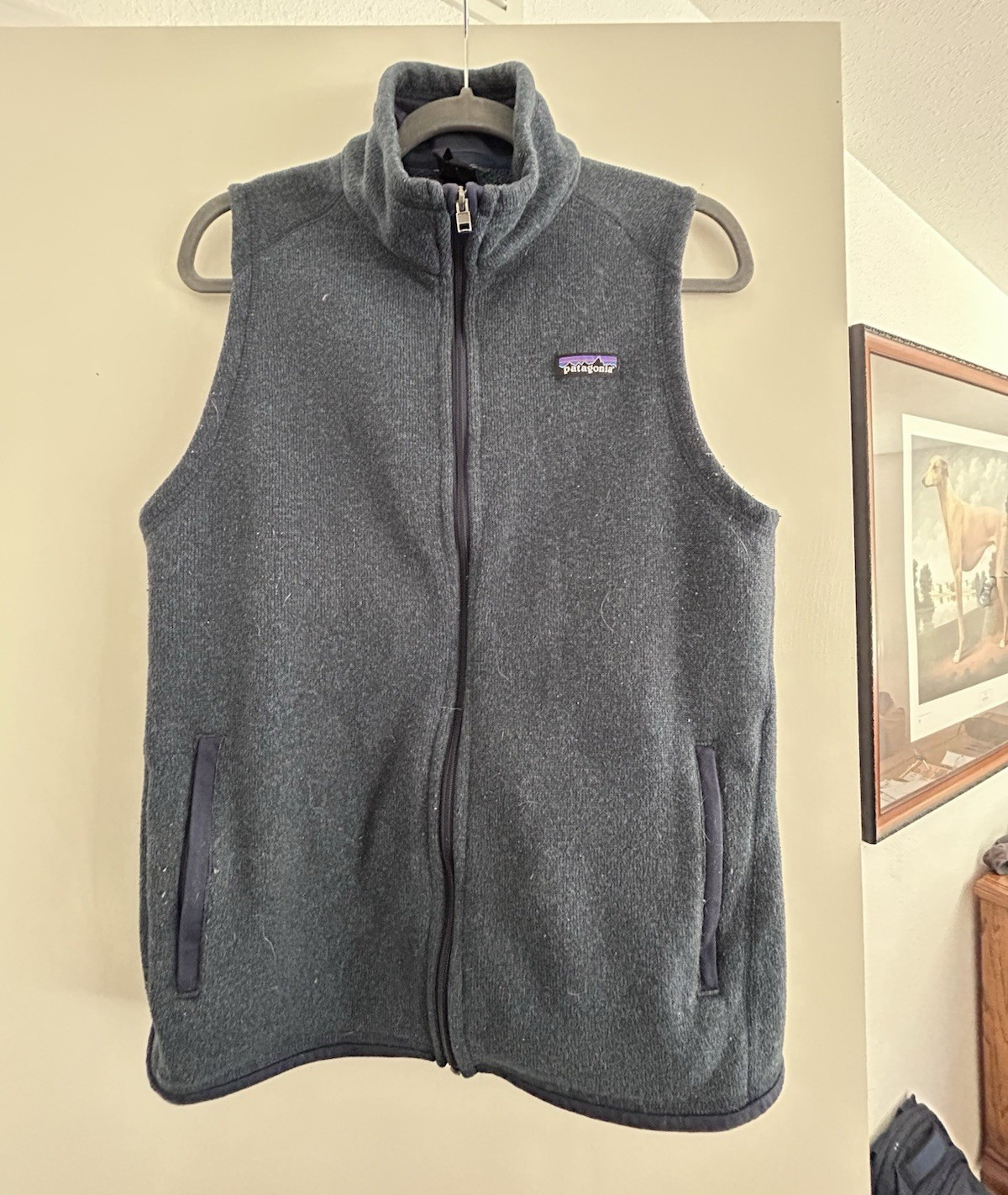 Patagonia Better Sweater Women’s L Navy Blue Full-Zip Sleeveless Vest 25887