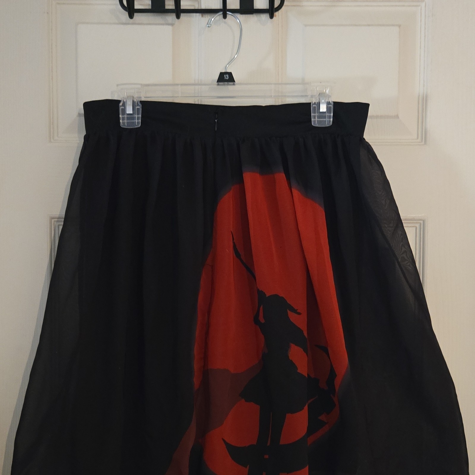 Rooster Teeth RWBY Ruby Rose Chiffon Knee Length Skirt