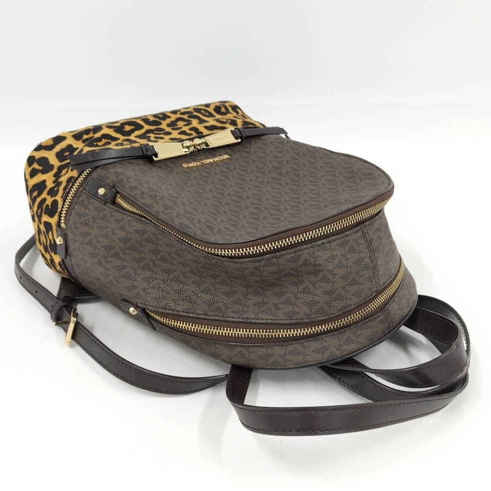 Import duty included for US buyers Michael Kors Backpack Brown Canvas 10.2 inch