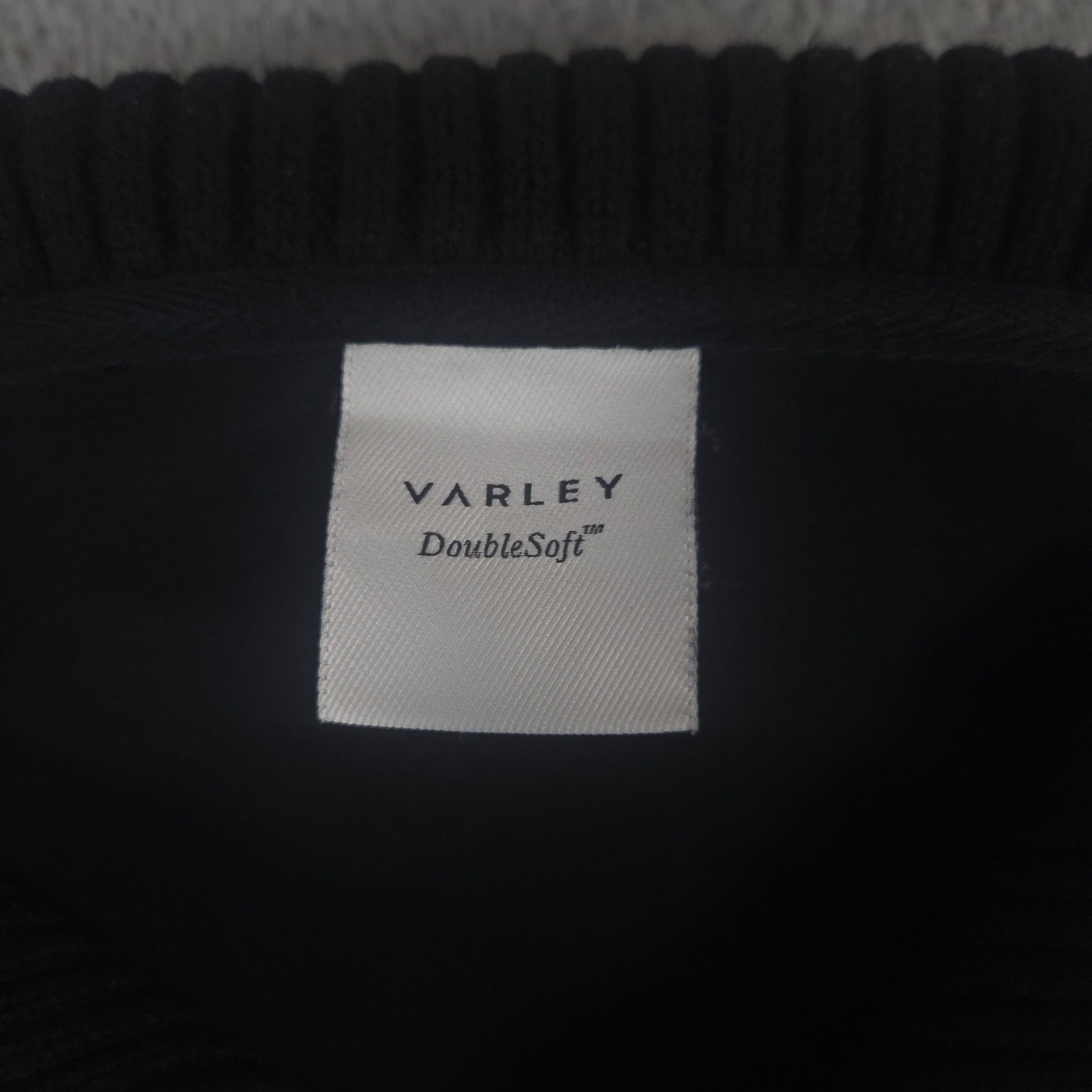Varley Jacket Womens Medium Black Palen Longline Zip Through DoubleSoft Sweat