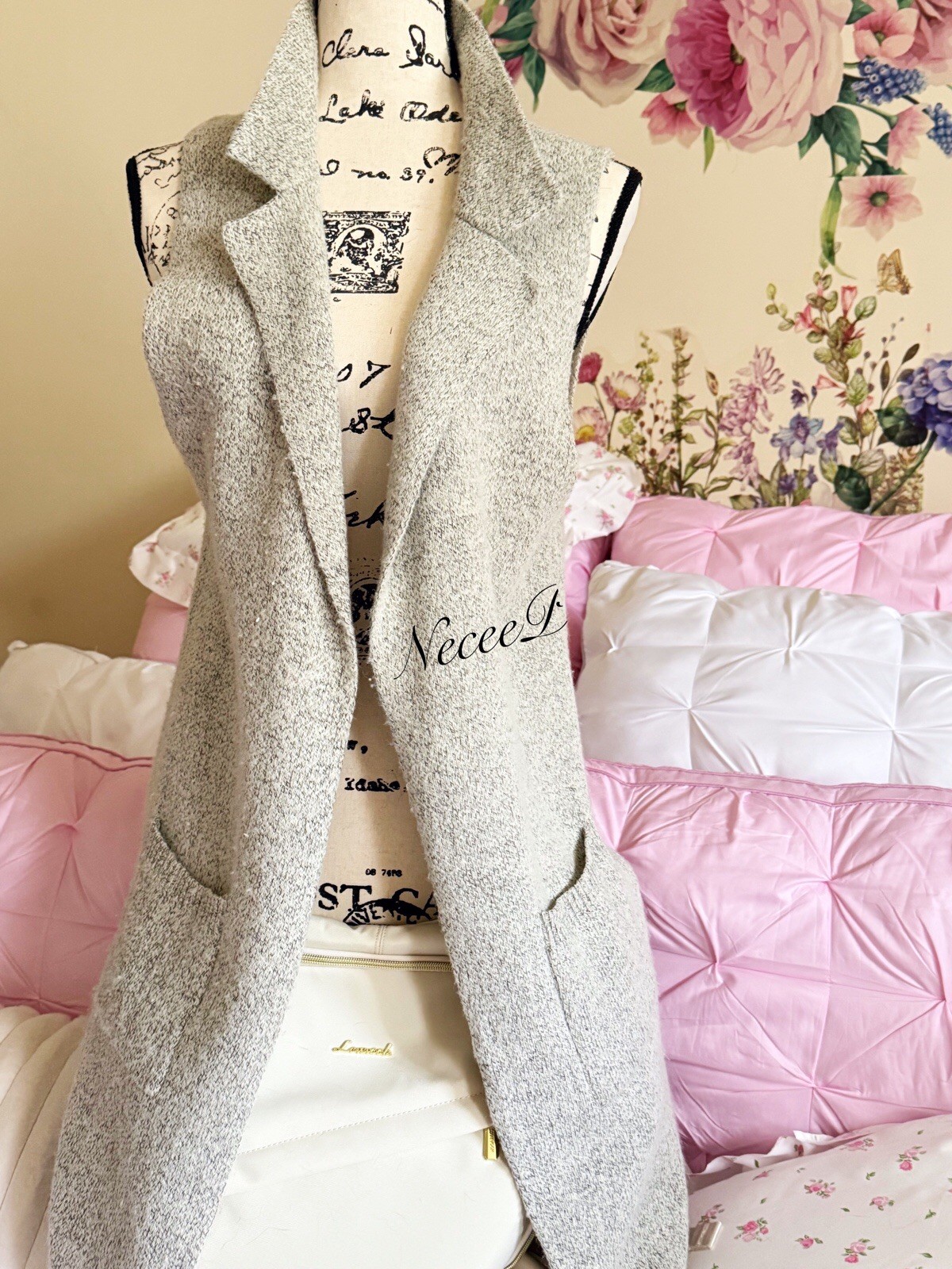 Lace Topper sweater vest,