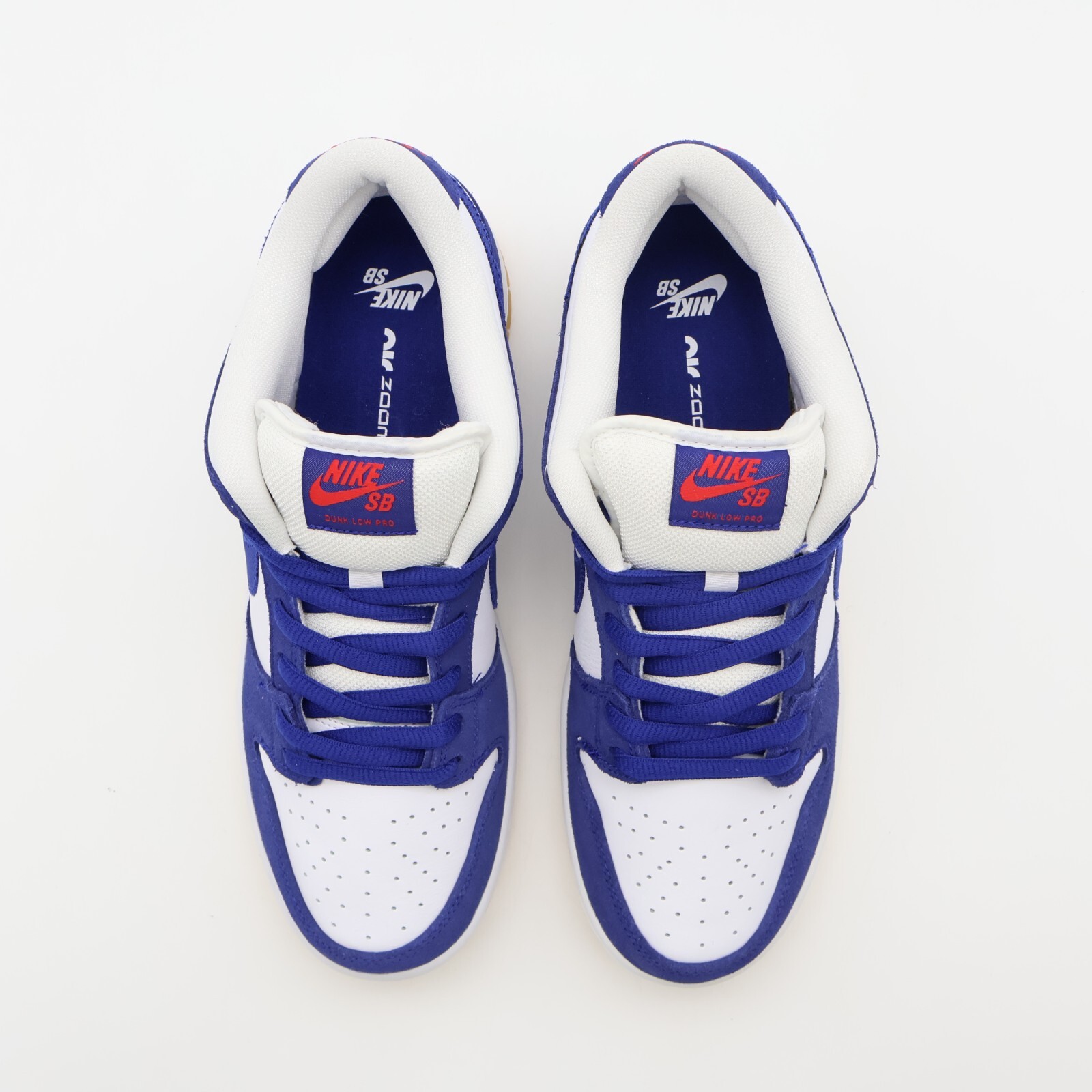 DO9395-400 Nike Dunk Low SB Los Angeles Dodgers Deep Royal Blue White (Men’s)