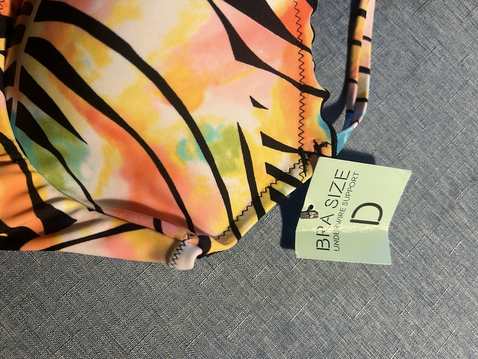 NWT 3 Pieces Sundazed PARADISE PALM Top Sz 36D Zmart Bottom Salt & Cove Shorts