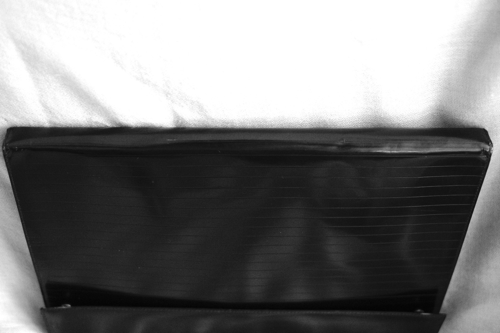 Dior Homme by Hedi Slimane Document Holder/Laptop Case in Glossy Black Leather