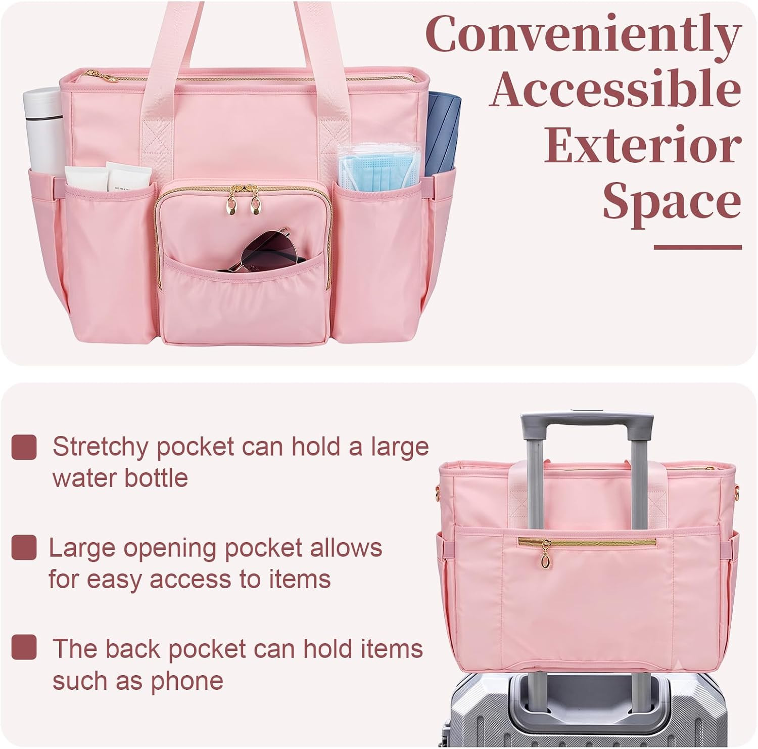 Nurse Bag, Work Bags with 15.6-Inch Laptop Compartment, Teacher Bag | Large Cup