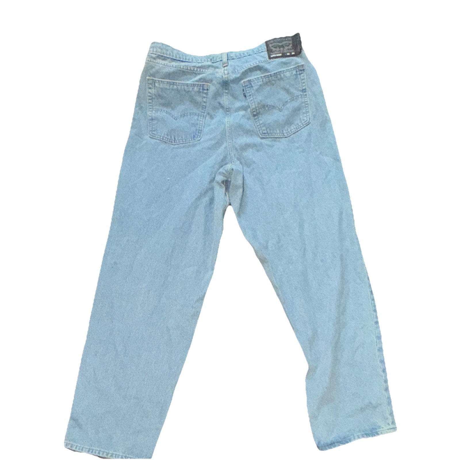 Levi’s Men’s Super Baggy Light Wash Denim Jeans Relaxed 5-Pocket Drawstring