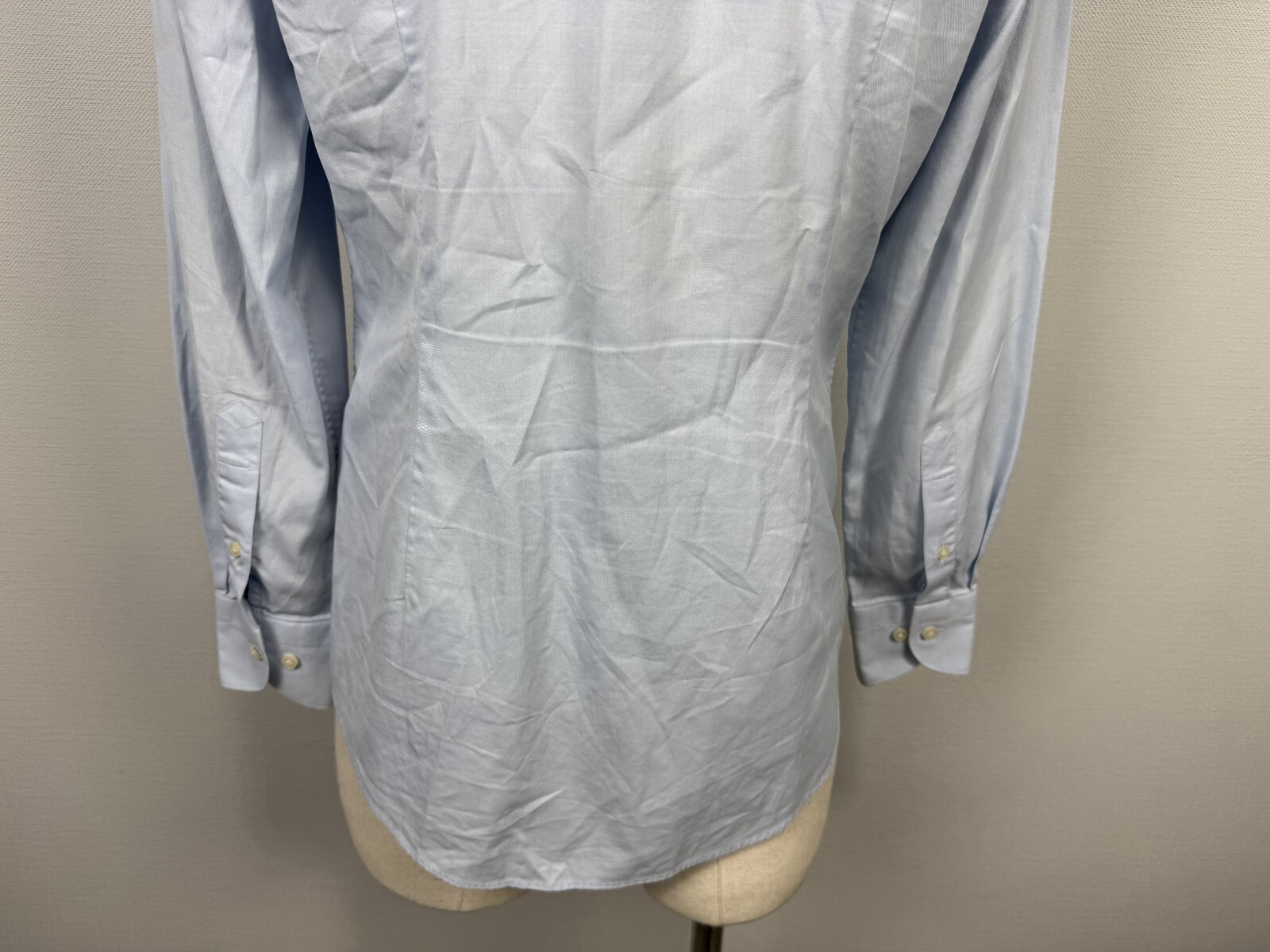 Suitsupply Blue Egyptian Cotton Long Sleeve Extra Slim Fit Dress Shirt Sz 40