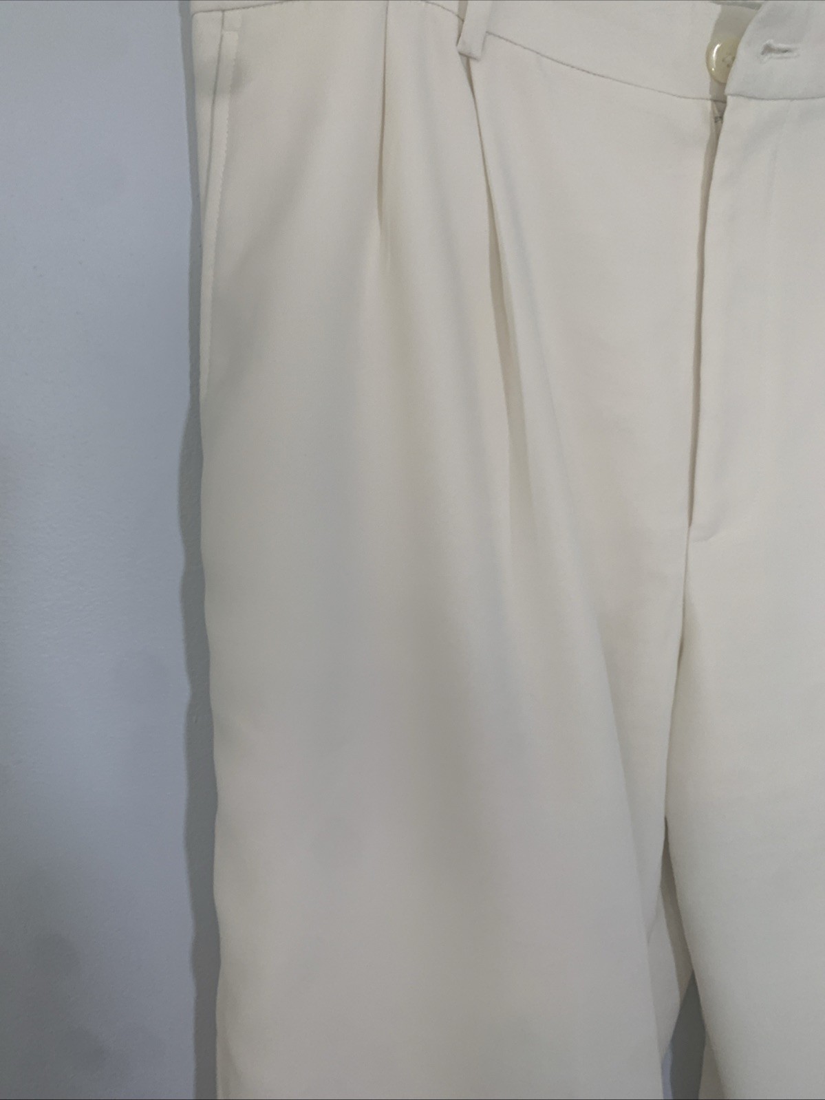 LRL Black Label Wide Leg Trouser Pants Women Size 16 Winter Cream Inseam 29.5 in