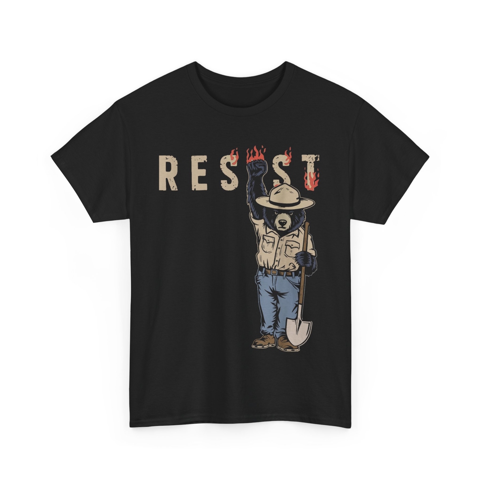 Bear Resist Shirt, Smokey The Resist Bear Nation Park T-shirt