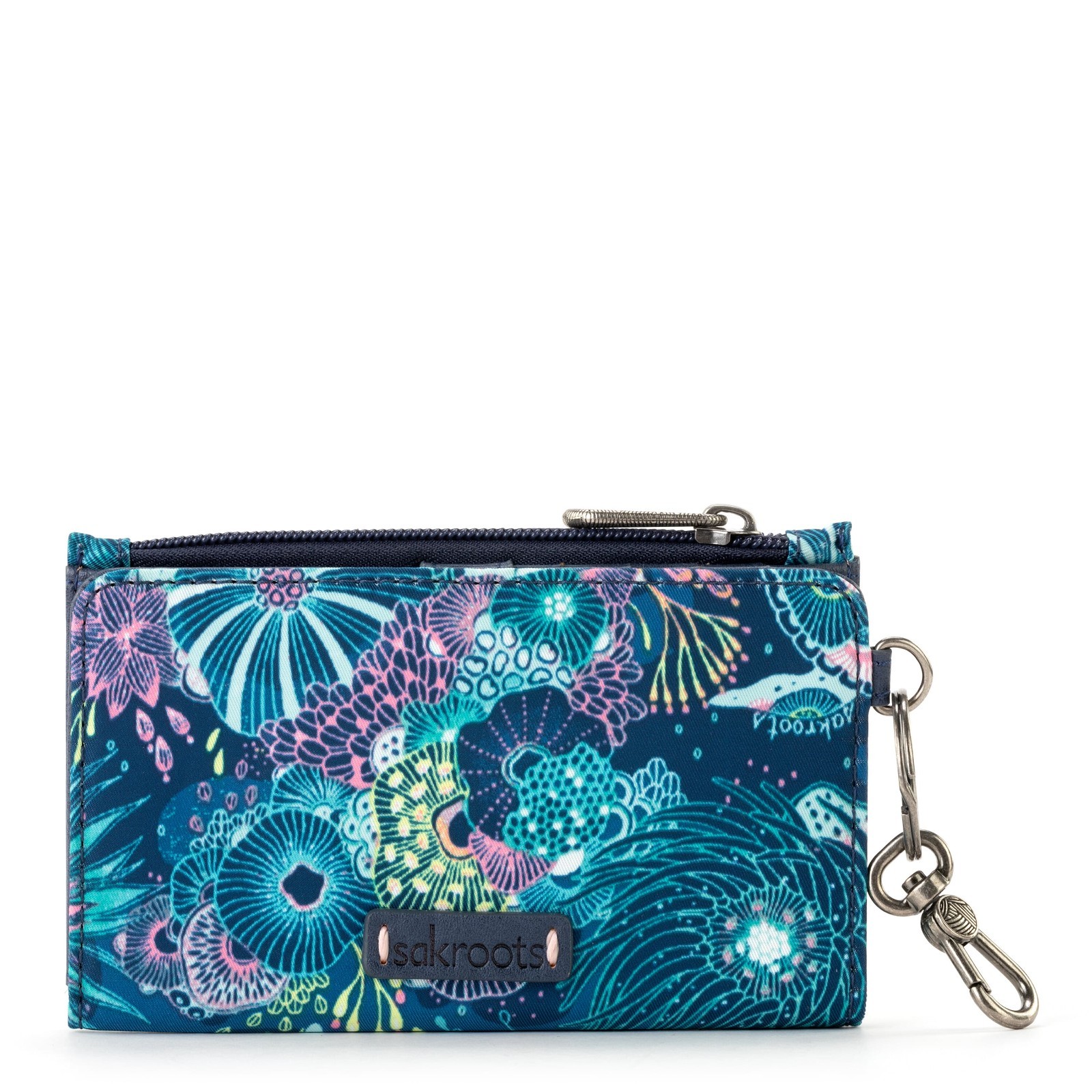 Sakroots Encino Slim Wallet – EcoTwill – Royal Blue Seascape Bi-Fold
