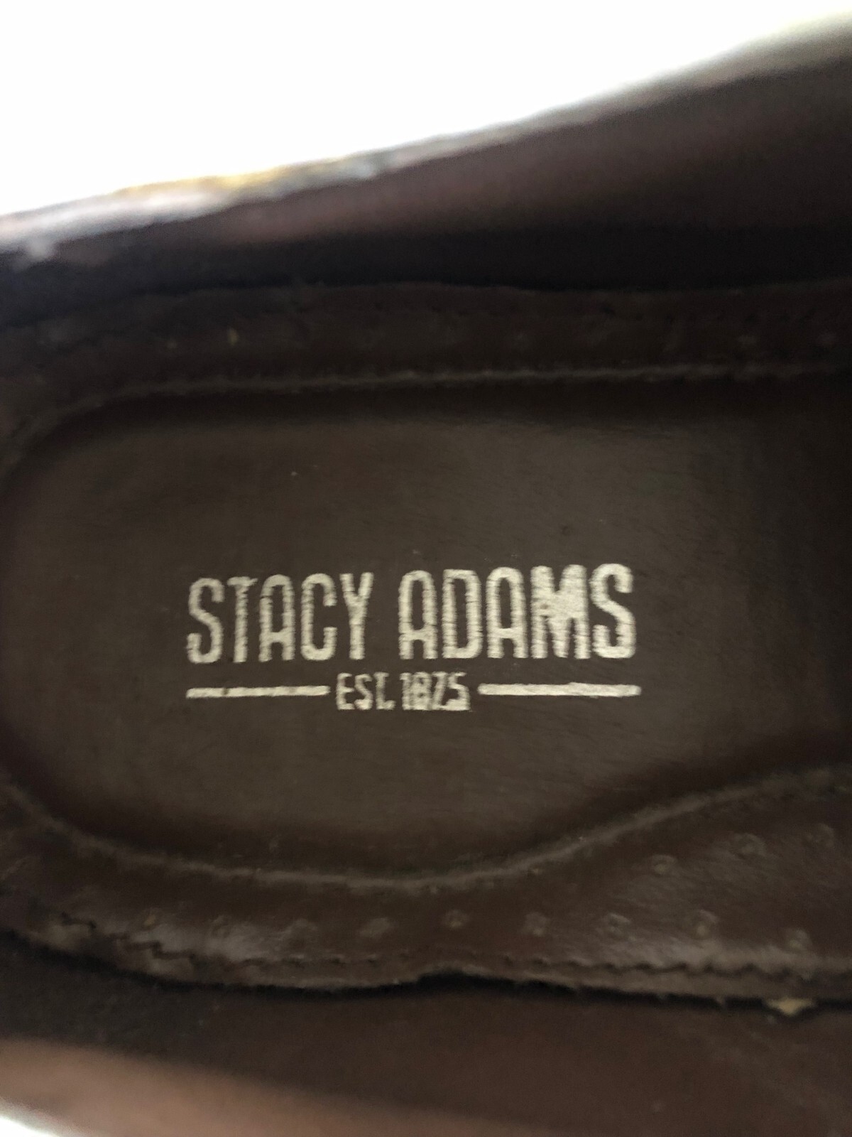 VTG Stacy Adams India Croc Emboss Leather Red & White Wingtip Oxfords 9 M