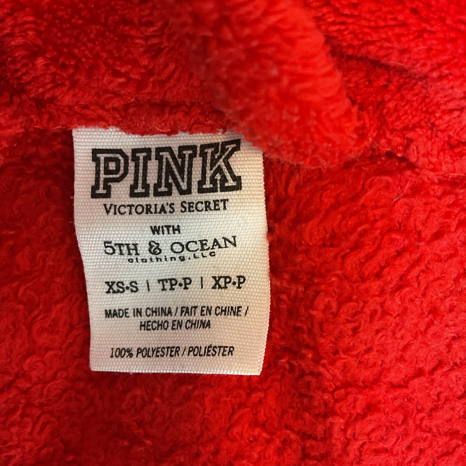 Victorias Secret PINK Robe Bling Sequin Nebraska Cornhuskers Red College XS-S