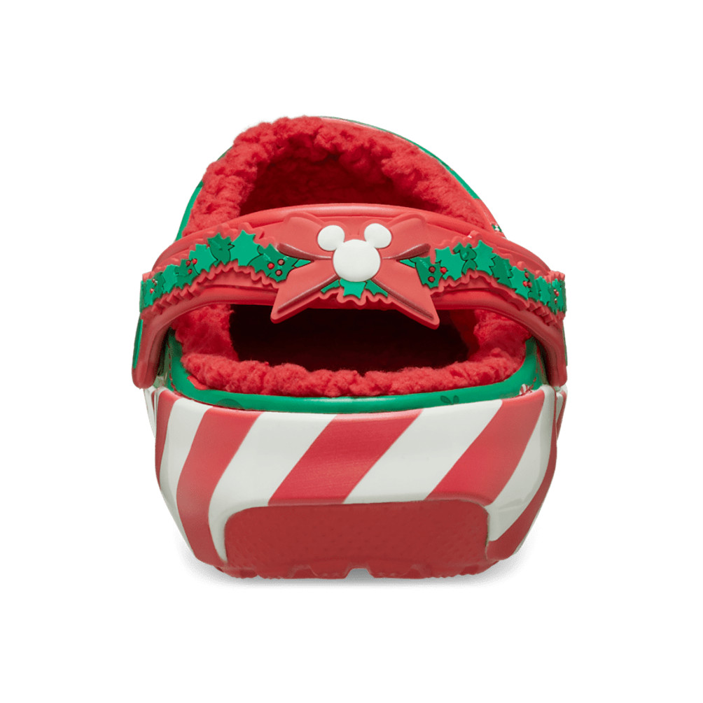 NEW CROCS Mickey Holiday Lined Classic Clog 210813 MULTI RED GREEN