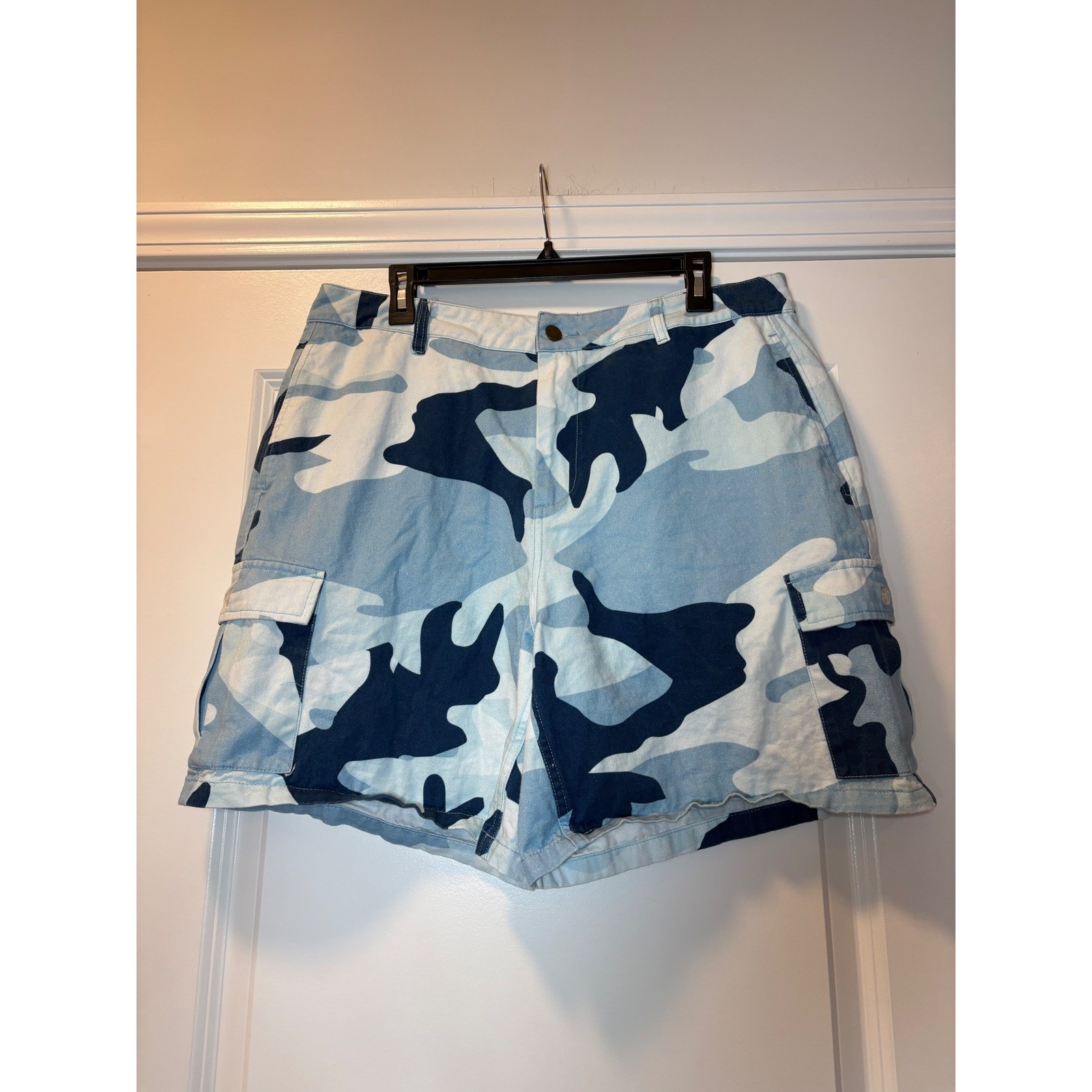 Golf Wang Blue Camo Cargo Shorts Mens Size 36