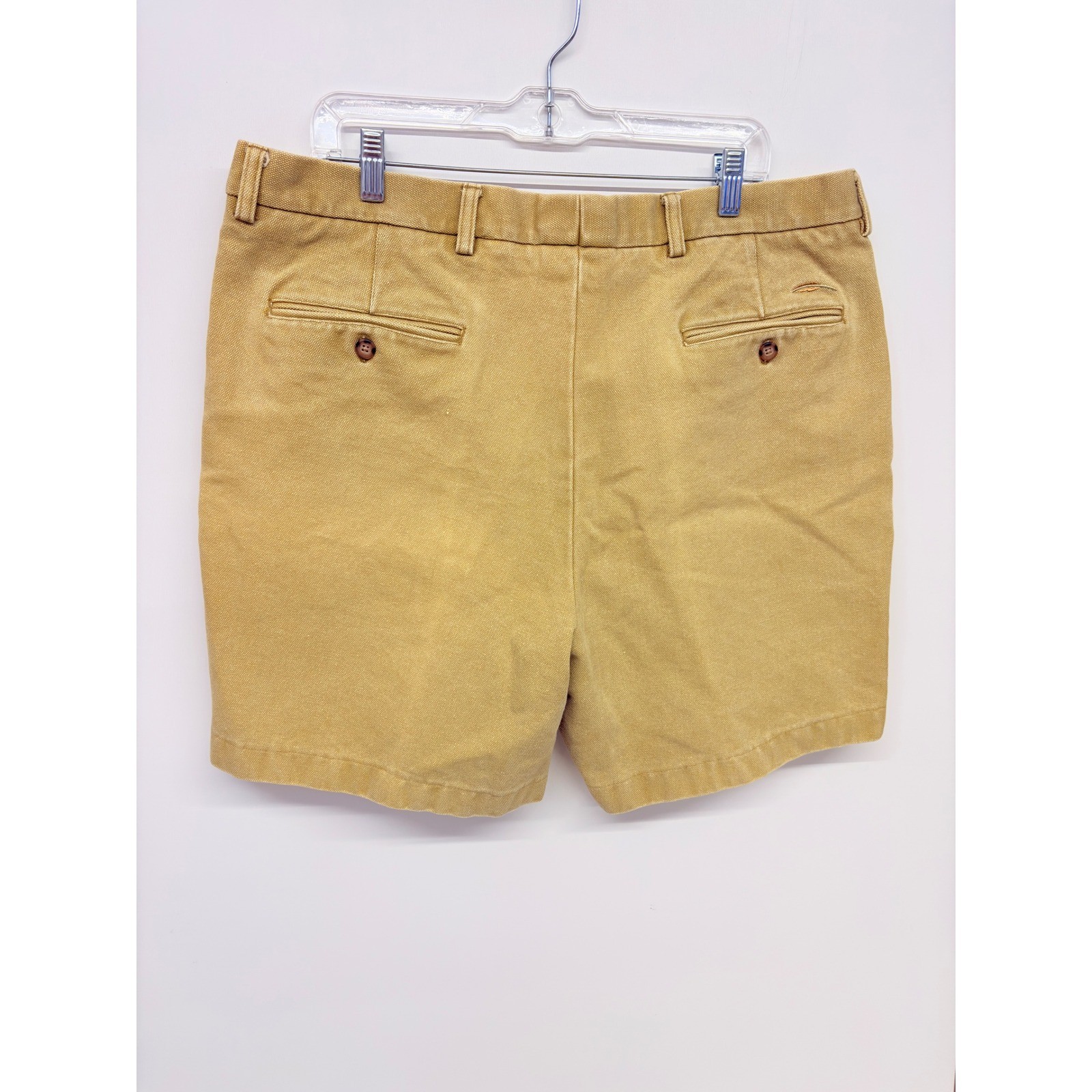 Bob Timberlake Preppy Pleated Shorts Mens Sz 40 Canvas Cotton Chino Old Money