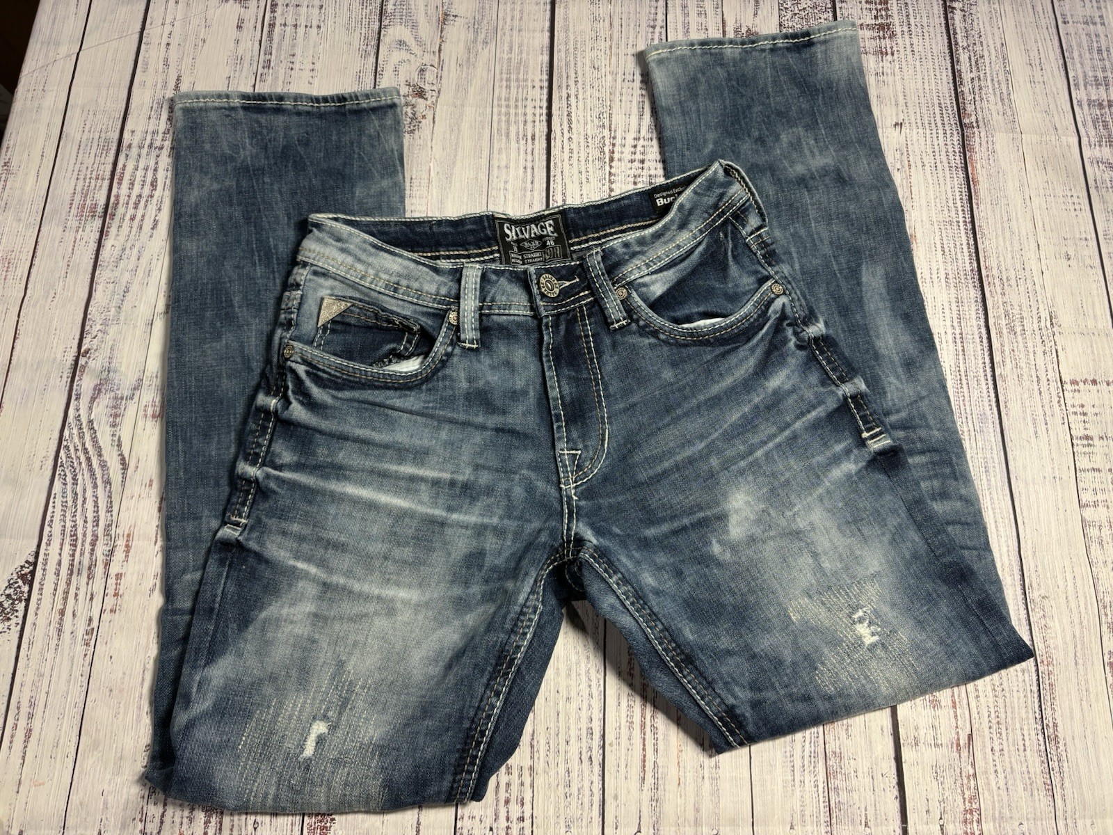 Mens Salvage Jeans Sz 29 X 32 Mayhem Regular Straight EXCELLENT Condition 1579