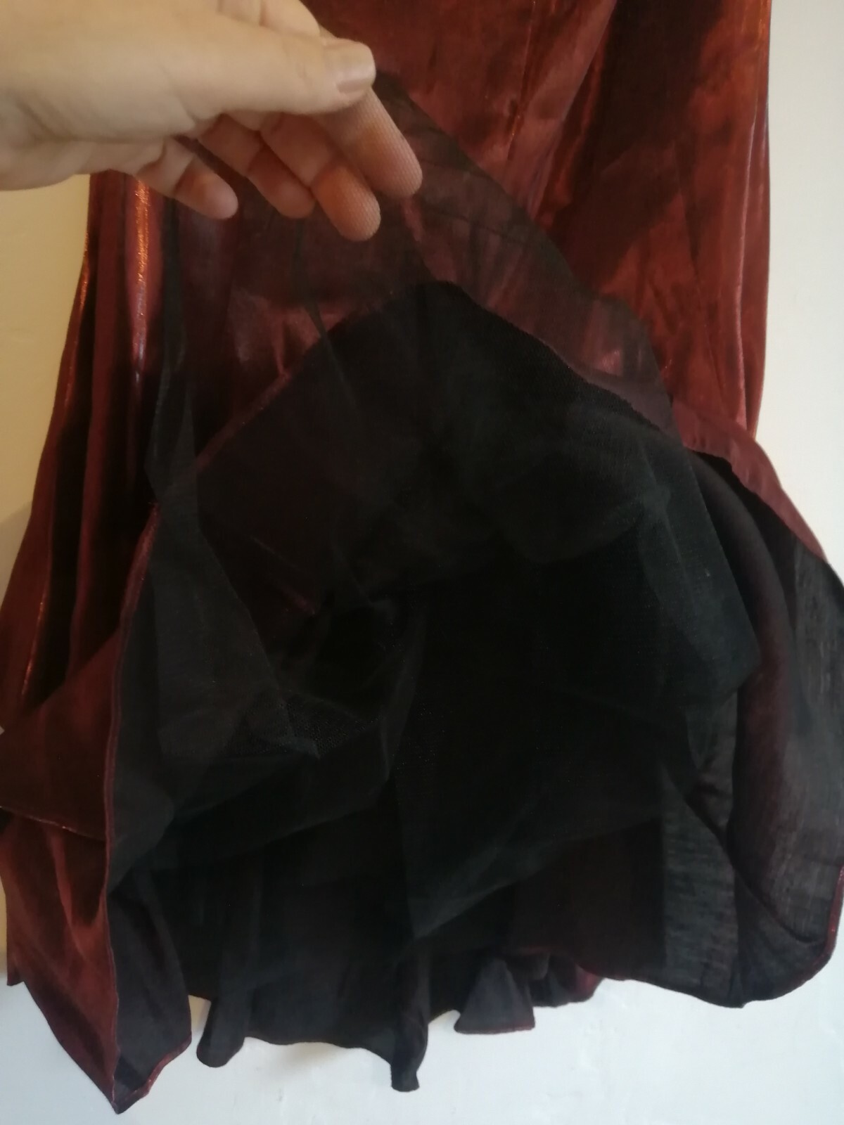 Minuet 14 Terracotta Shimmer Full Length Satiny Tulle Formal Ball Skirt 