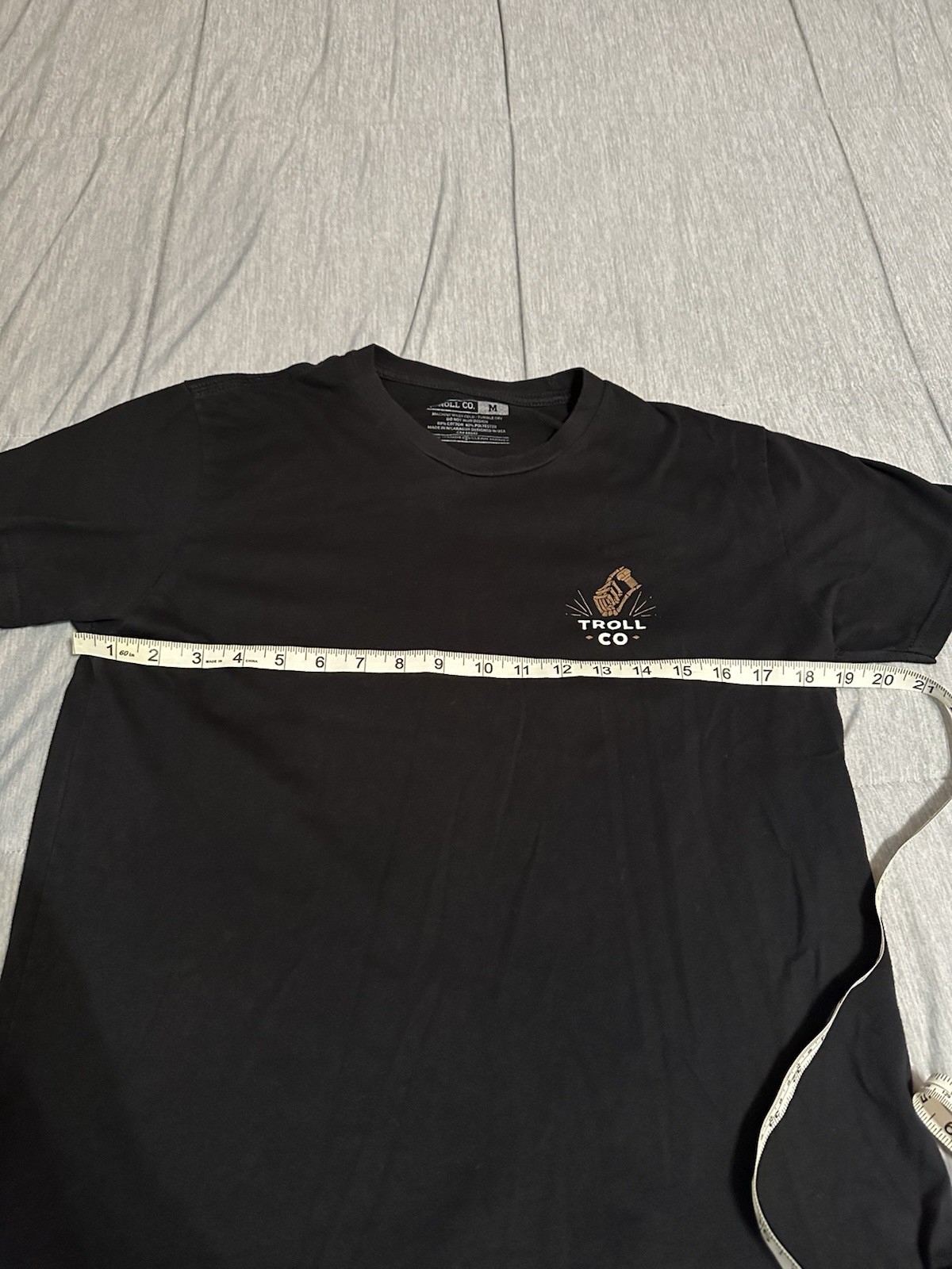 Troll Co Dirty Hands Clean Money Black Graphic T Shirt Men’s Medium