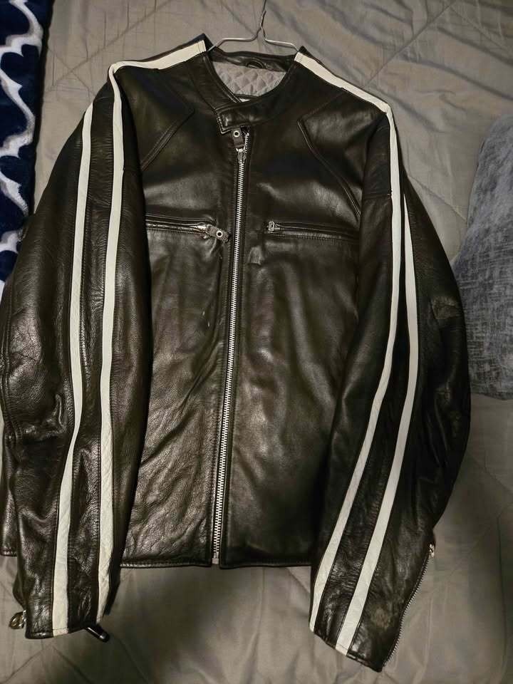 Wilsons Leather Motorcycle jacket vintage medium m julian