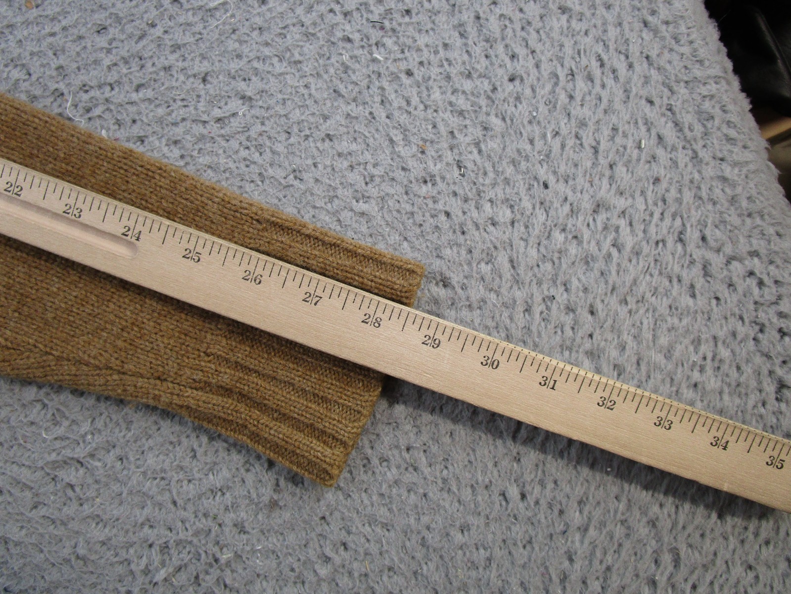Rugby Ralph Lauren Beige Wool Shawl Collar Sweater Elbow Patches Mens L READ