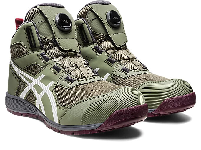 ASICS WINJOB CP214 TS BOA 1271A056 300 Liken Green White Safety Shoes
