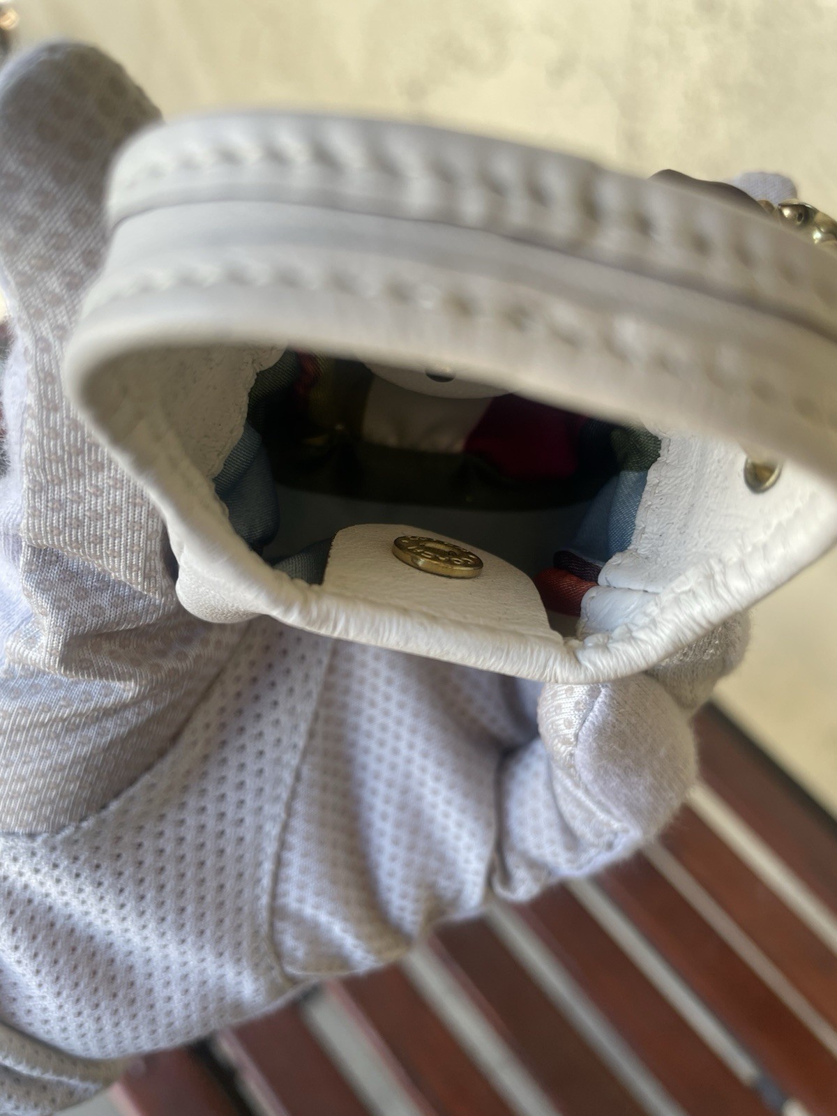 COACH, Legacy, Ergo Vintage Keychain- White, Y2K