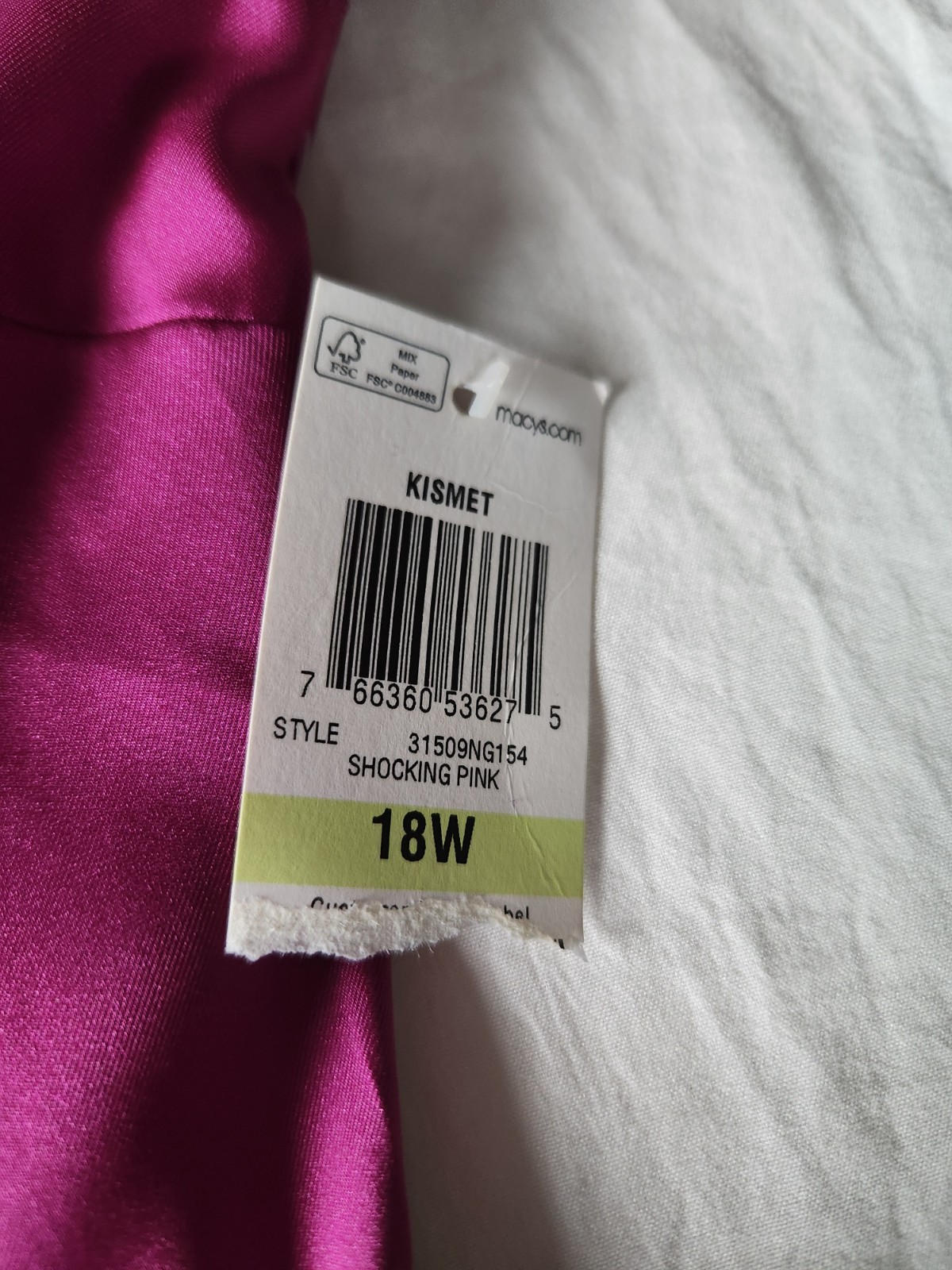 NWT”s Kismet Silky Satin Button Up Roll Tab Sleeve Blouse Plus Size 18W Pink
