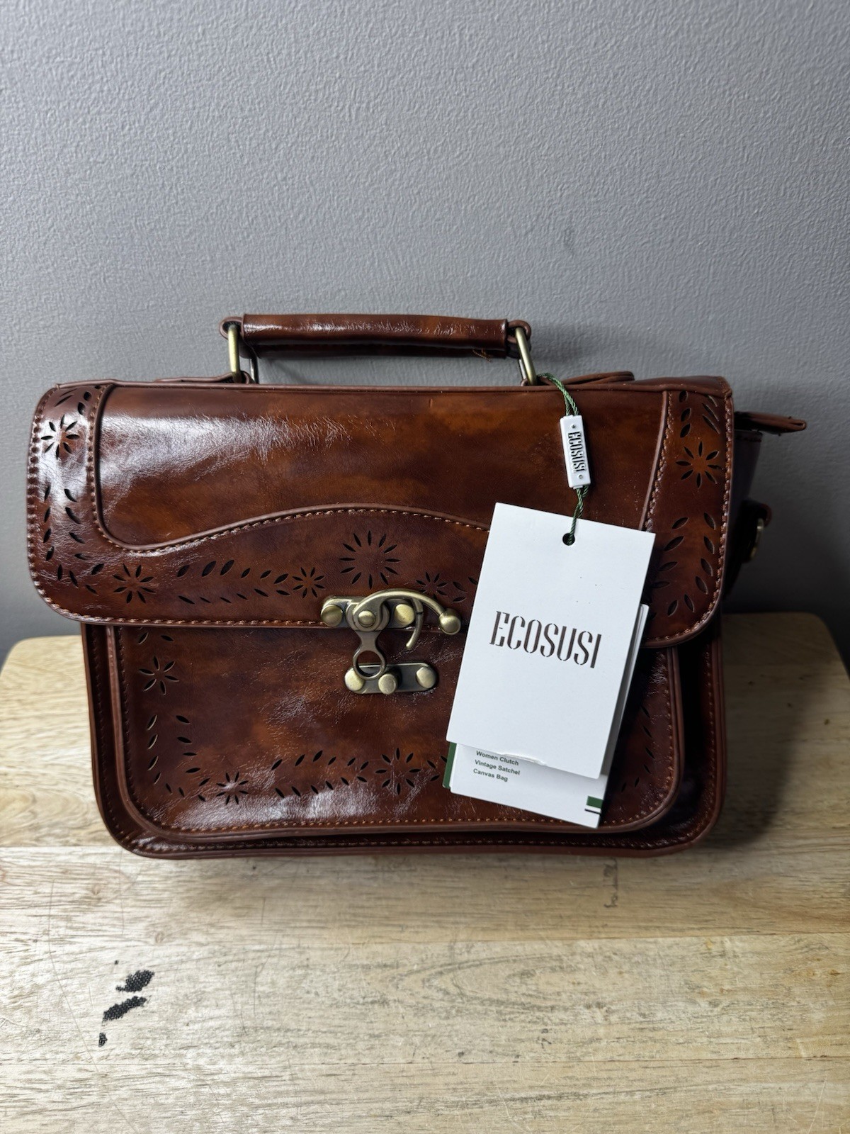 ecosusi Purse Brown New With Tags