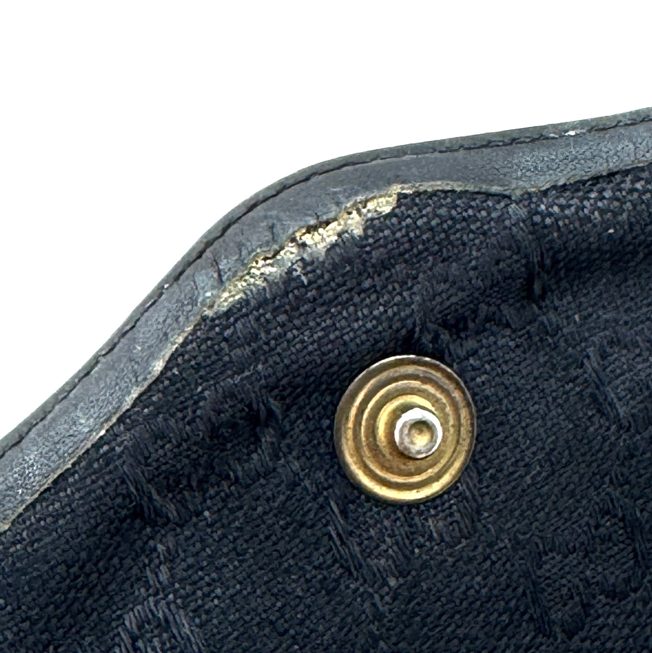 Vintage Gucci Sherry Line Clutch Bag Pouch Black Leather Authentic From Japan