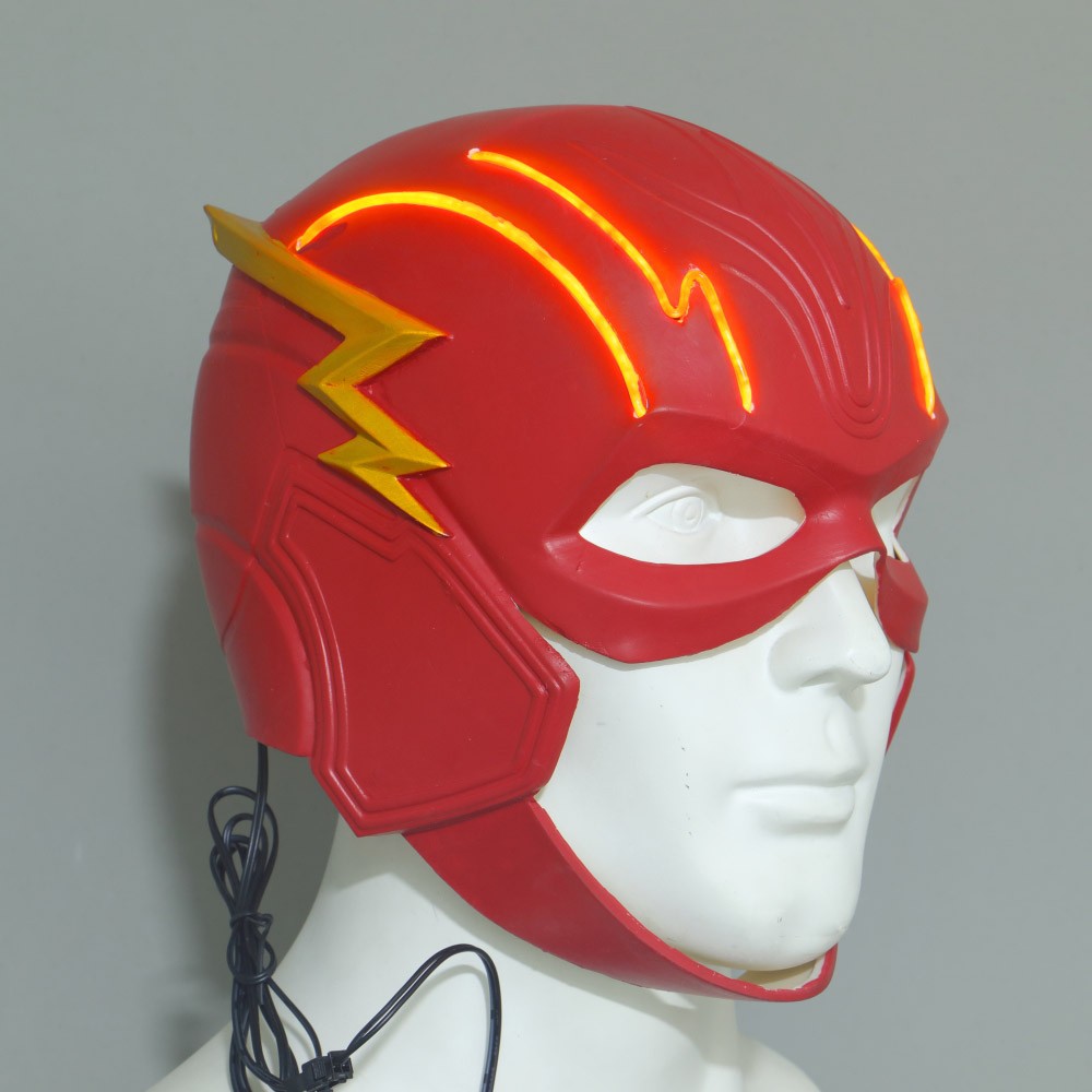 Cosplay The Flash Movie Barry Allen Led Helmet Superhero Halloween Masks Props