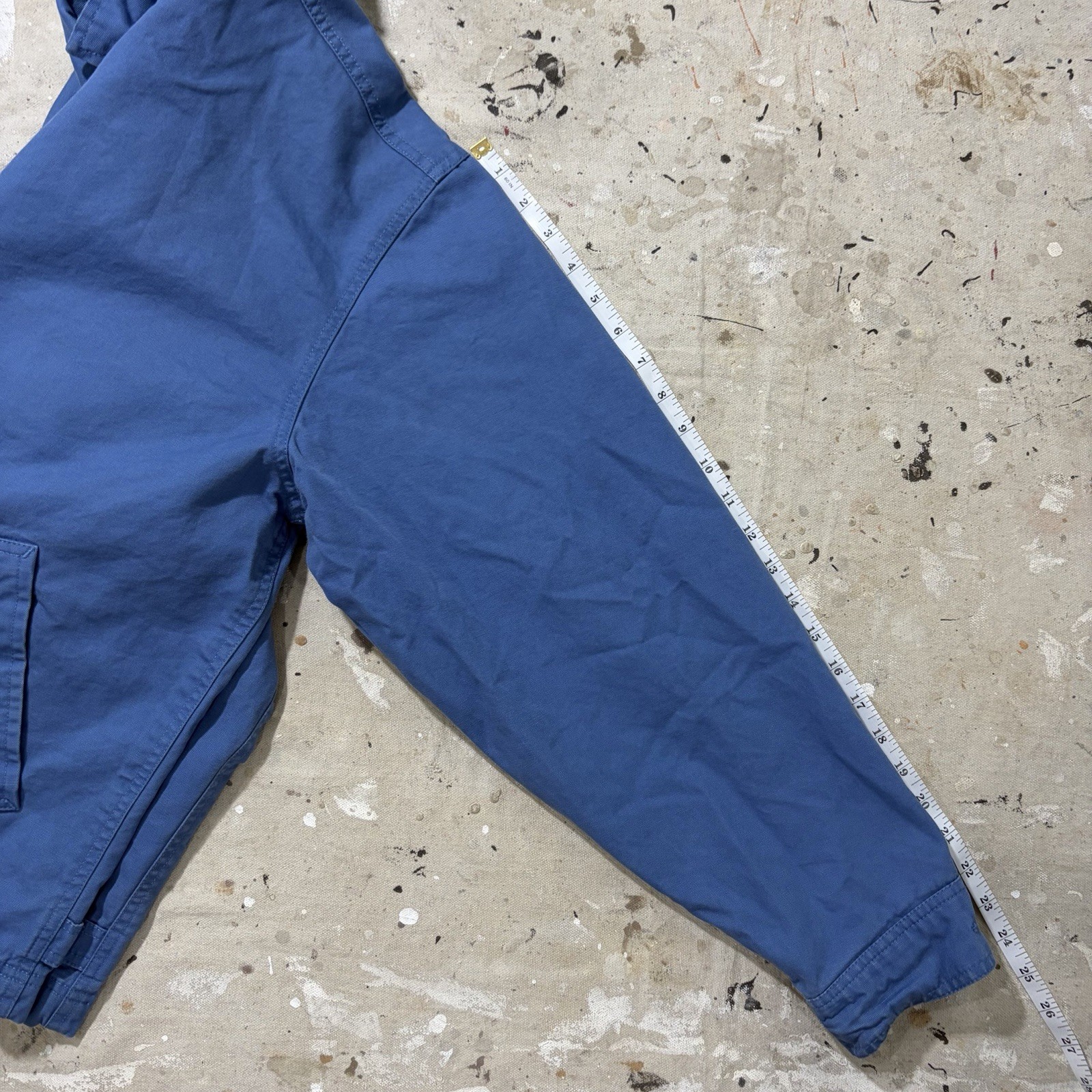 Vintage GAP Jacket Y2K 2000s Men’s Medium Full Zip Up Harrington Blue Cotton