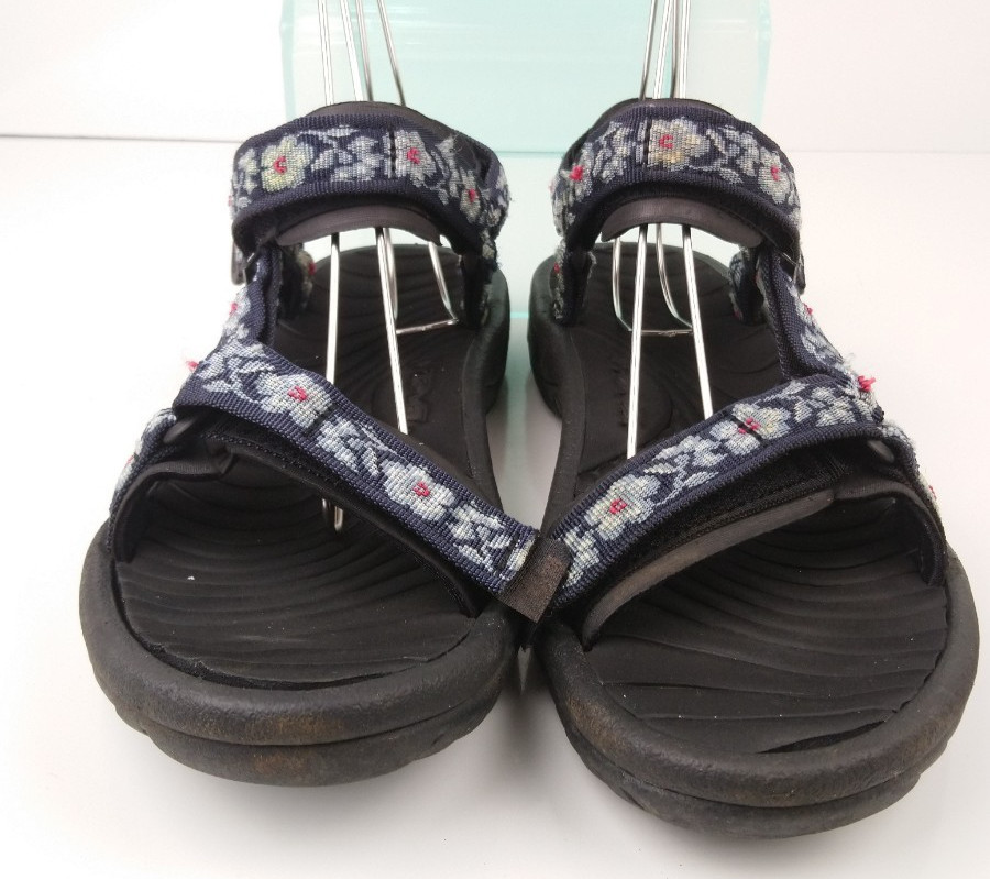 Teva Women’s Hurricane Water Friendly Hiking Sandals Blue Floral Pattern Size 9