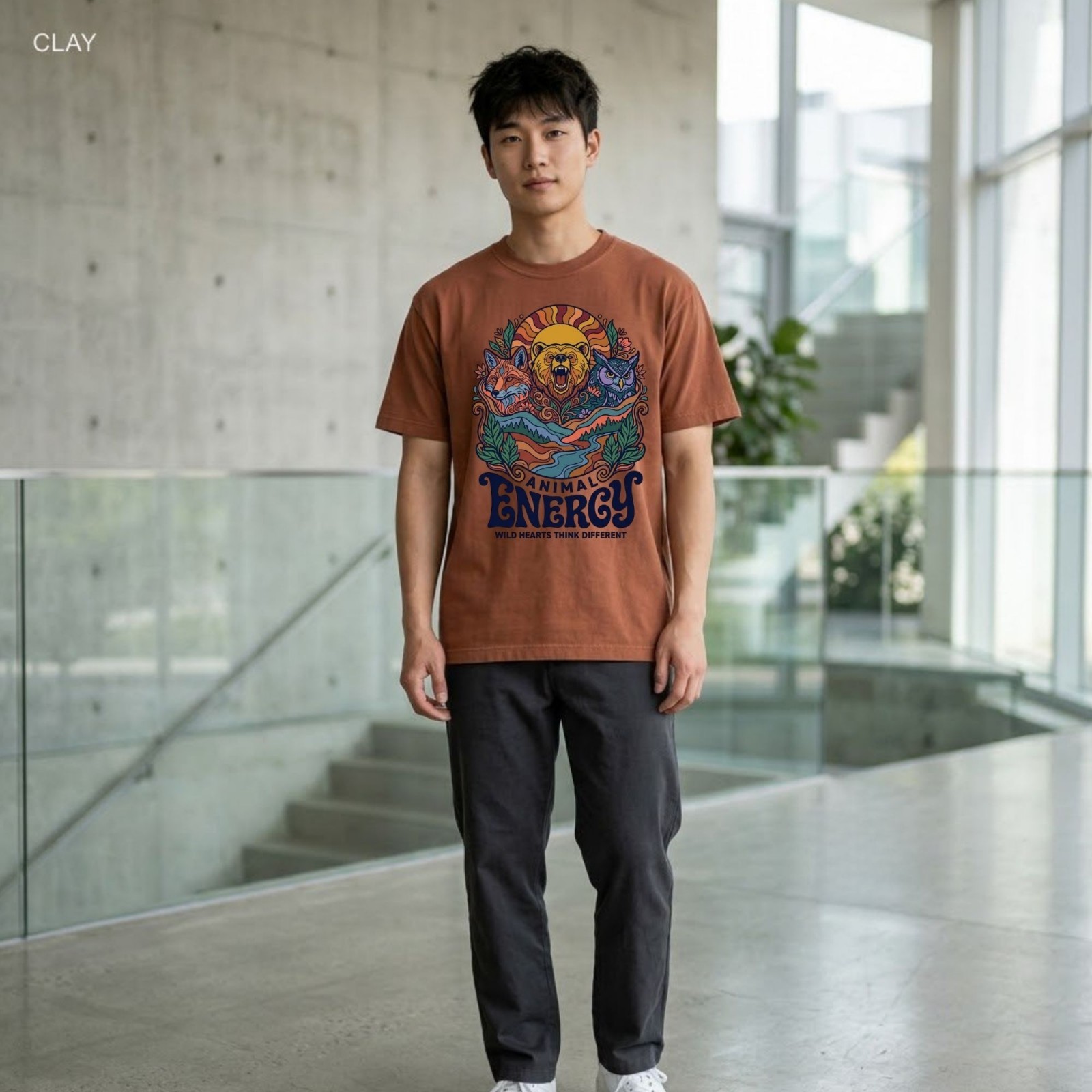 Animal Energy Wildlife Nature Graphic Shirt Freeships