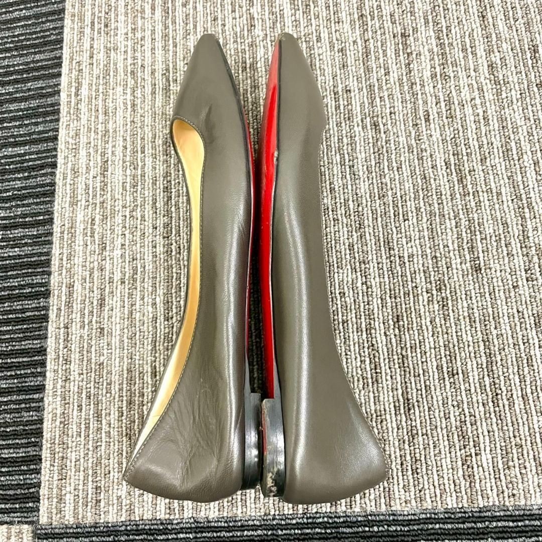 Christian Louboutin Leather Flat Shoes Pumps Size 35.5 (22.5cm) EU 35.5 US 5.5