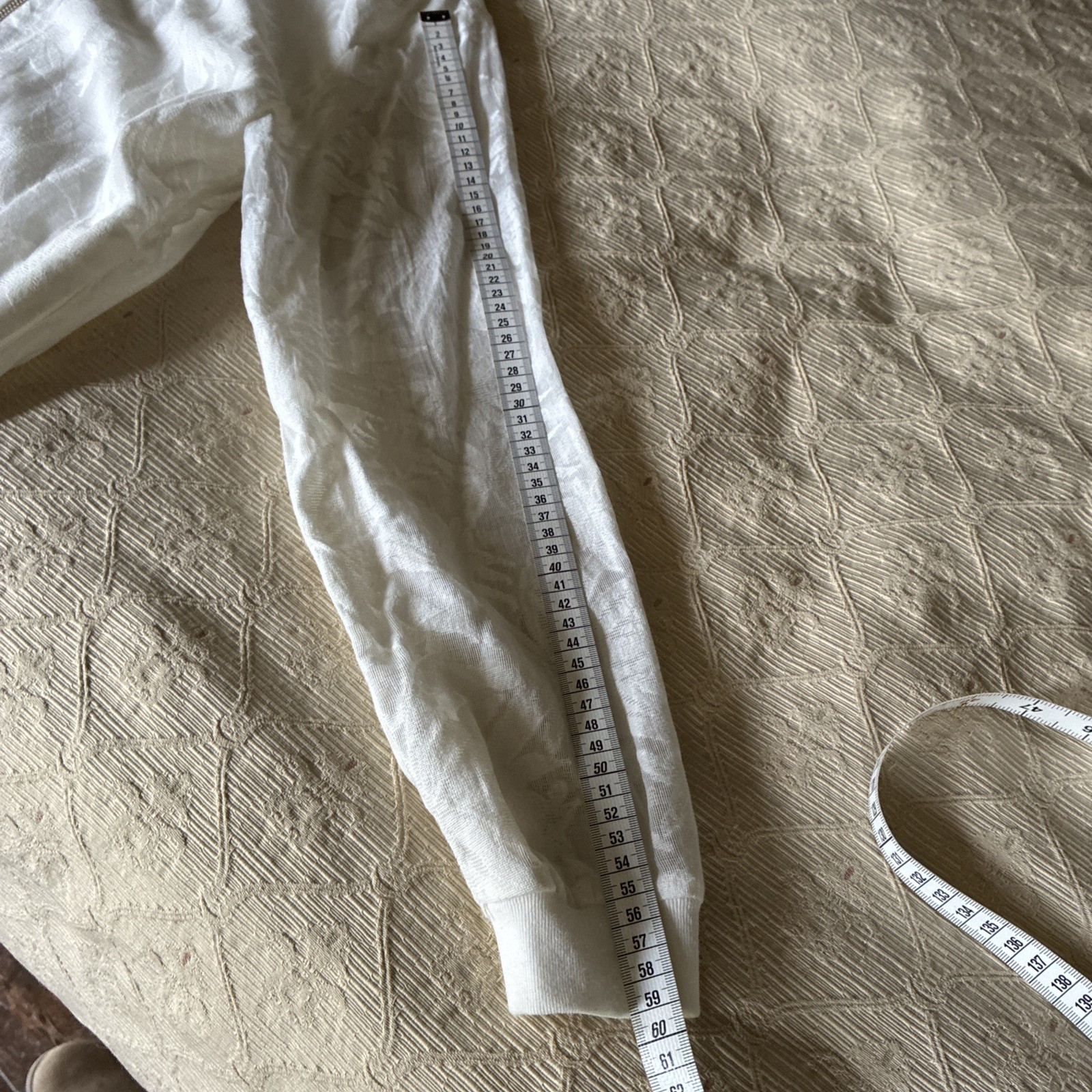 Modern Rarity white textured cotton bomber blouson Lightweight Jacket 12