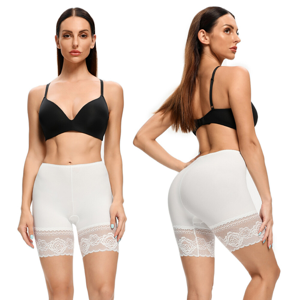 Women Slip Shorts for Under Dresses Anti Chafing Lace Panties Underwear Boyshort