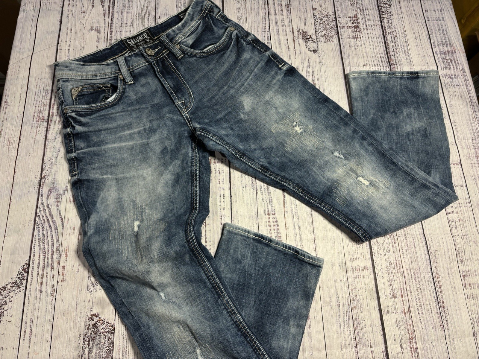 Mens Salvage Jeans Sz 29 X 32 Mayhem Regular Straight EXCELLENT Condition 1579