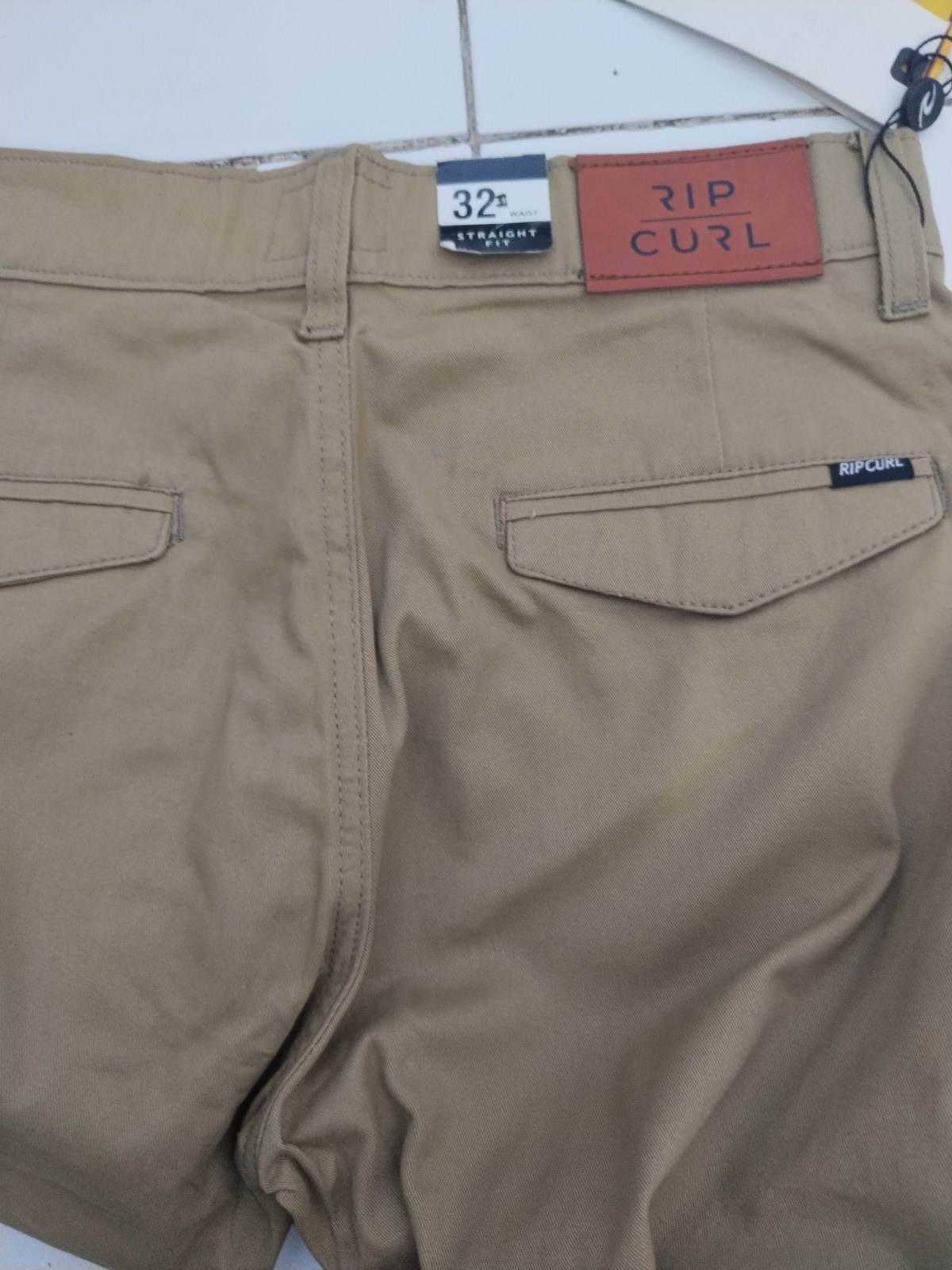Rip Curl Classic Golf Pants Khaki Colour New With Tag Size 32