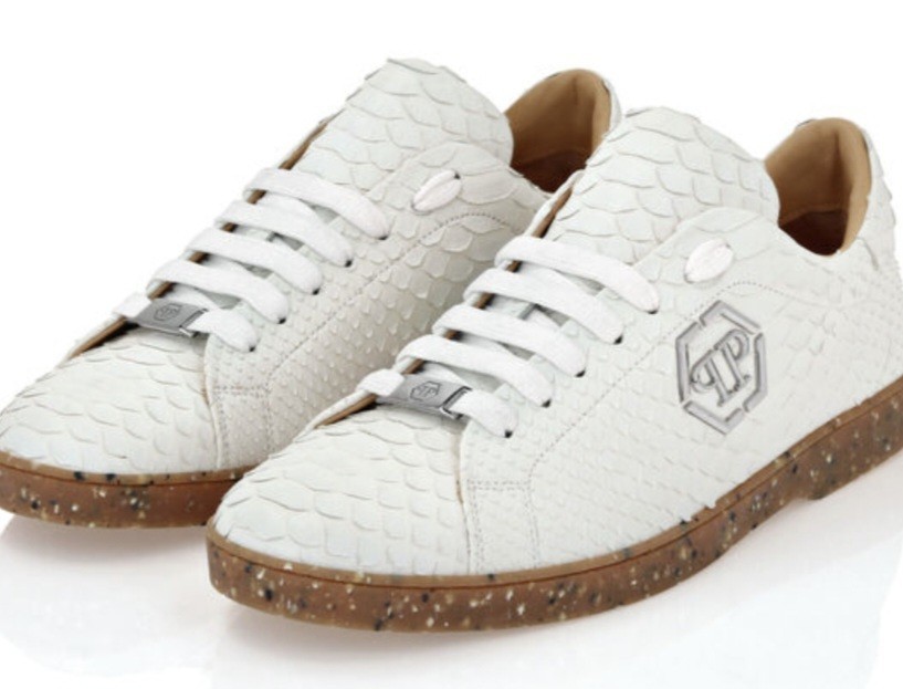 PHILIPP PLEIN LO-TOP PYTHON SNEAKERS / 41 / NEW /