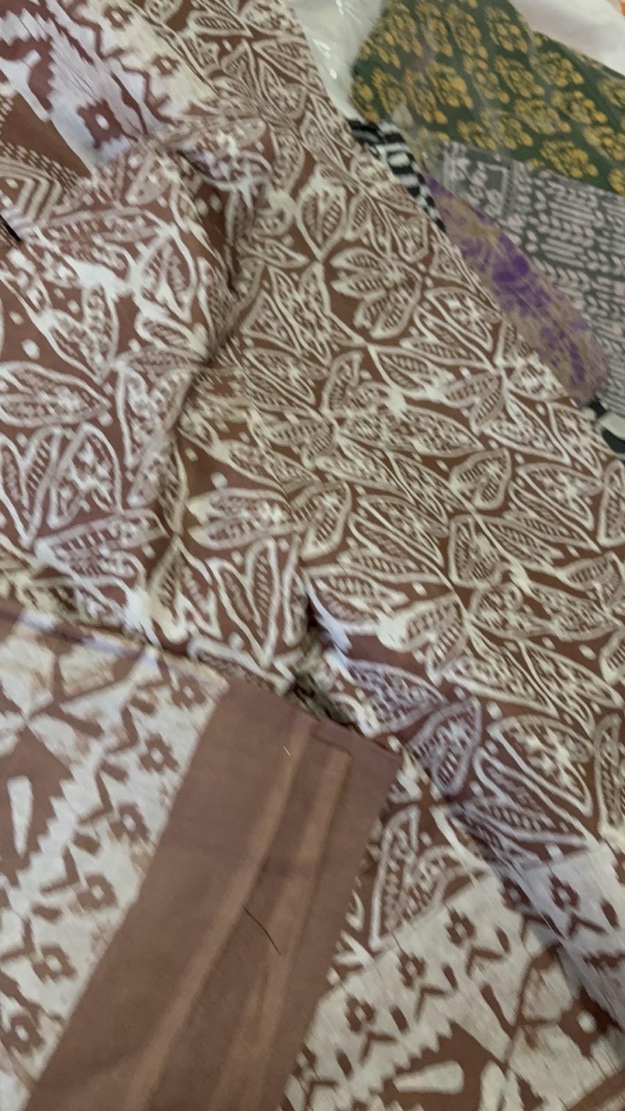 NEW 🆕, Cotton BATIK SAREE. ( Item#L3881 ) including blouse piece. Only $33