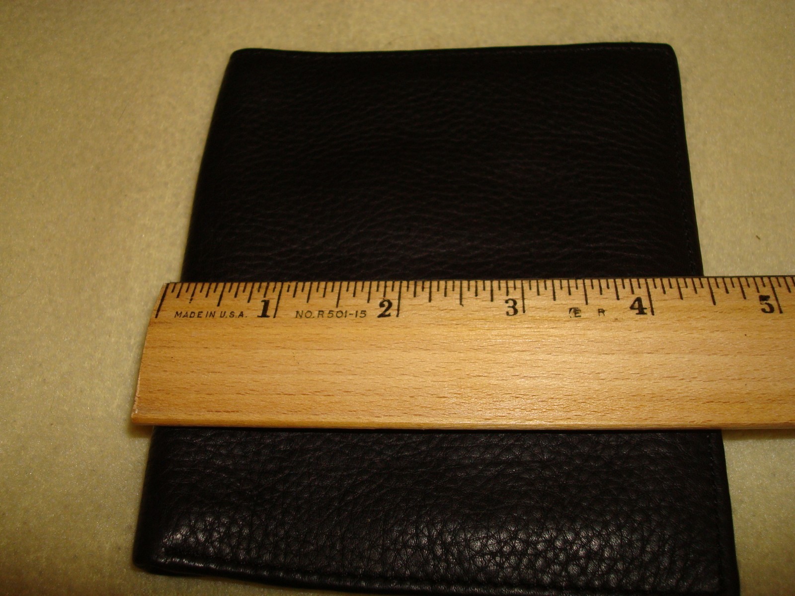 Amity Genuine Leather Large Bifold Wallet -with 8 Card Slots- 4.5″ x 5.25″ Black