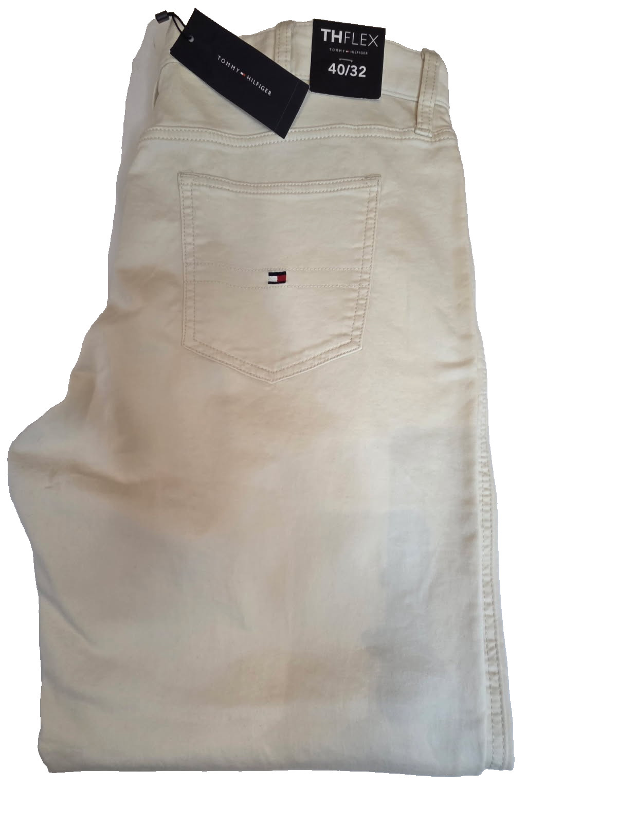 Tommy Hilfiger THFlex Ivory White Pants Men’s Size W40/L32 NEW