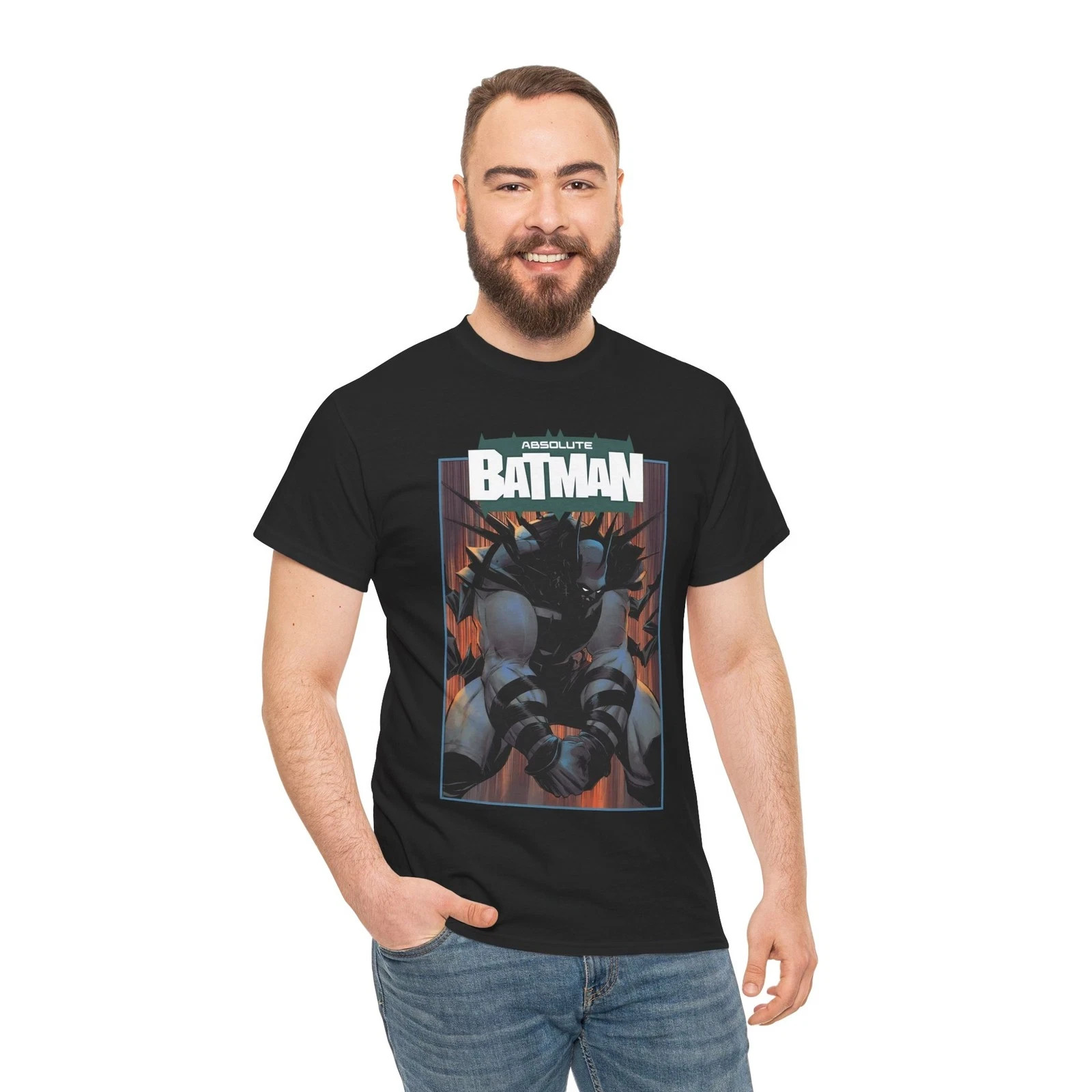 Absolute Batman T-Shirt – DC Comics All-In – Nick Dragotta Art- Gotham City
