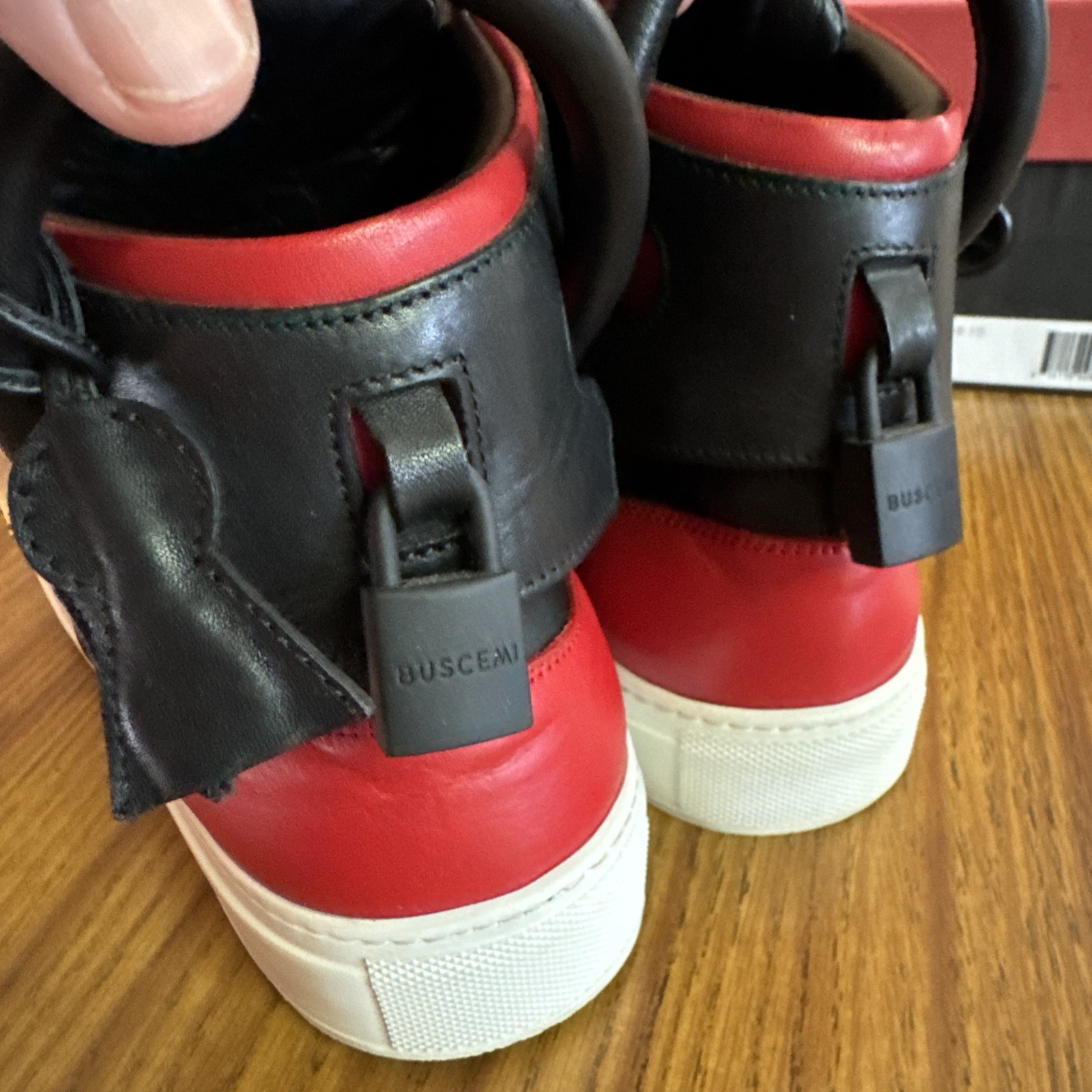 RARE Ronnie Fieg x Buscemi 110MM ‘Bred’ – Size EU 43 US 10 Red/Black Kith Collab